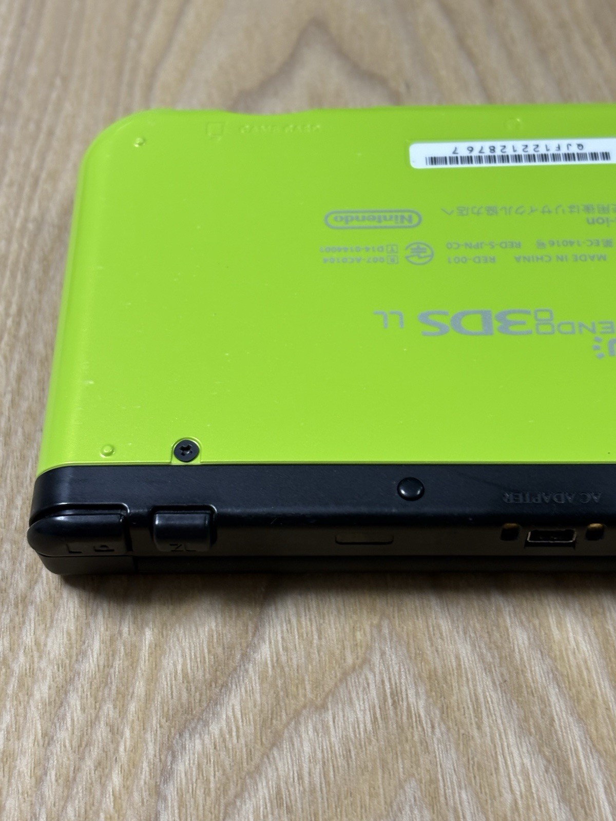 Nintendo New 3DS LL XL Lime Green Black Console Tested Working Japan Import