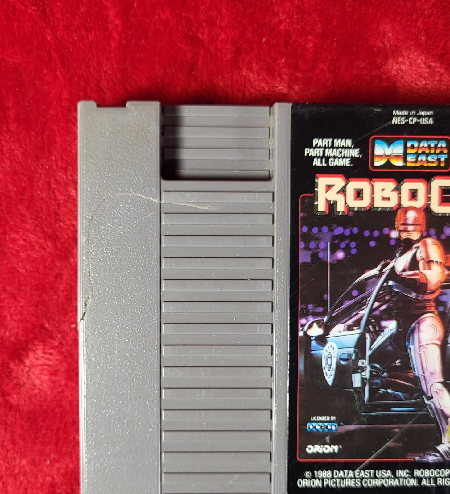 Yobo NES FC Game Console OT-8008 Gray 2 Controllers (2005) w/Robocop NES- Tested