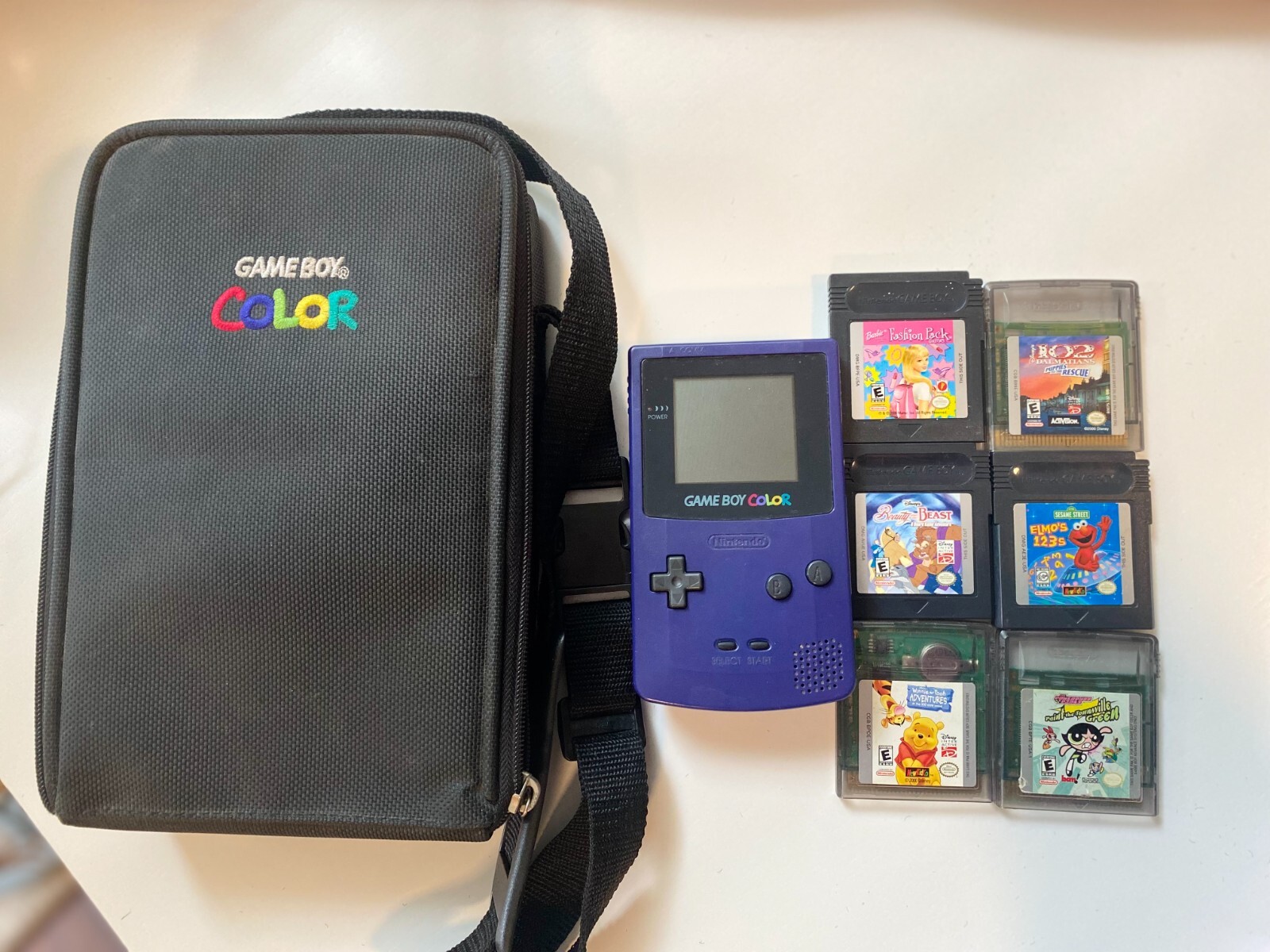 Nintendo Game Boy Box Blue with 6 Games – Retro Gaming Fun! Made in China