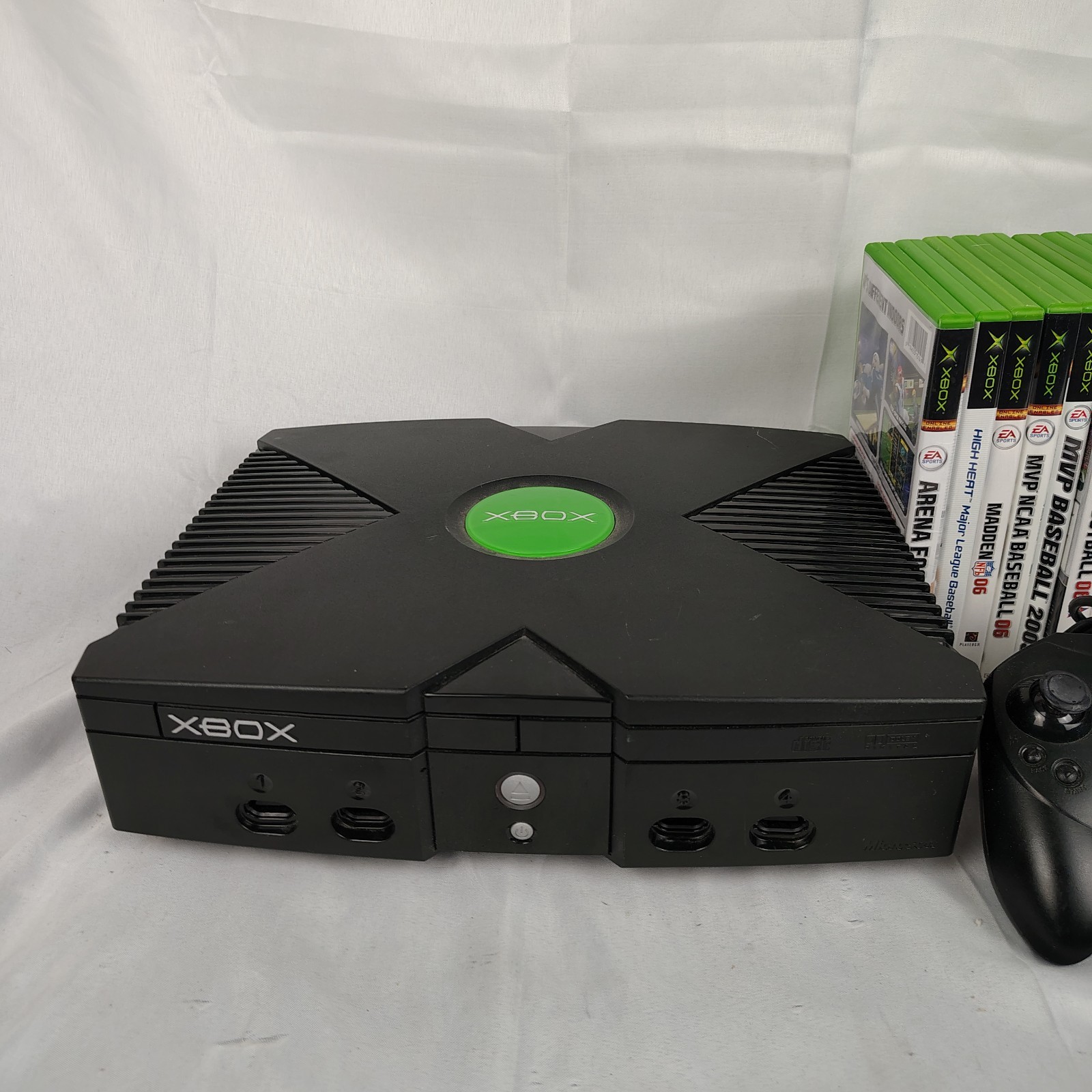 Original Xbox Console Sports Bundle Controllers Games Chords