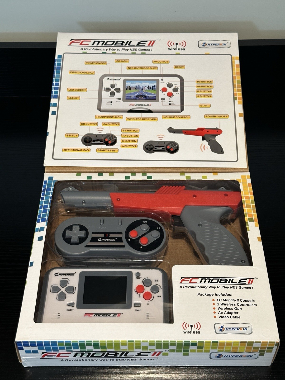 Hyperkin FC Mobile II Handheld NES Console Wireless Controller – Open Box & Test