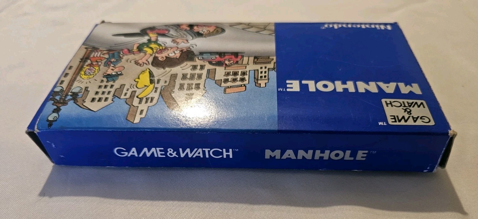 Nintendo Game & Watch Manhole NH-103 Wide Screen 1983 Rare Original Box Working