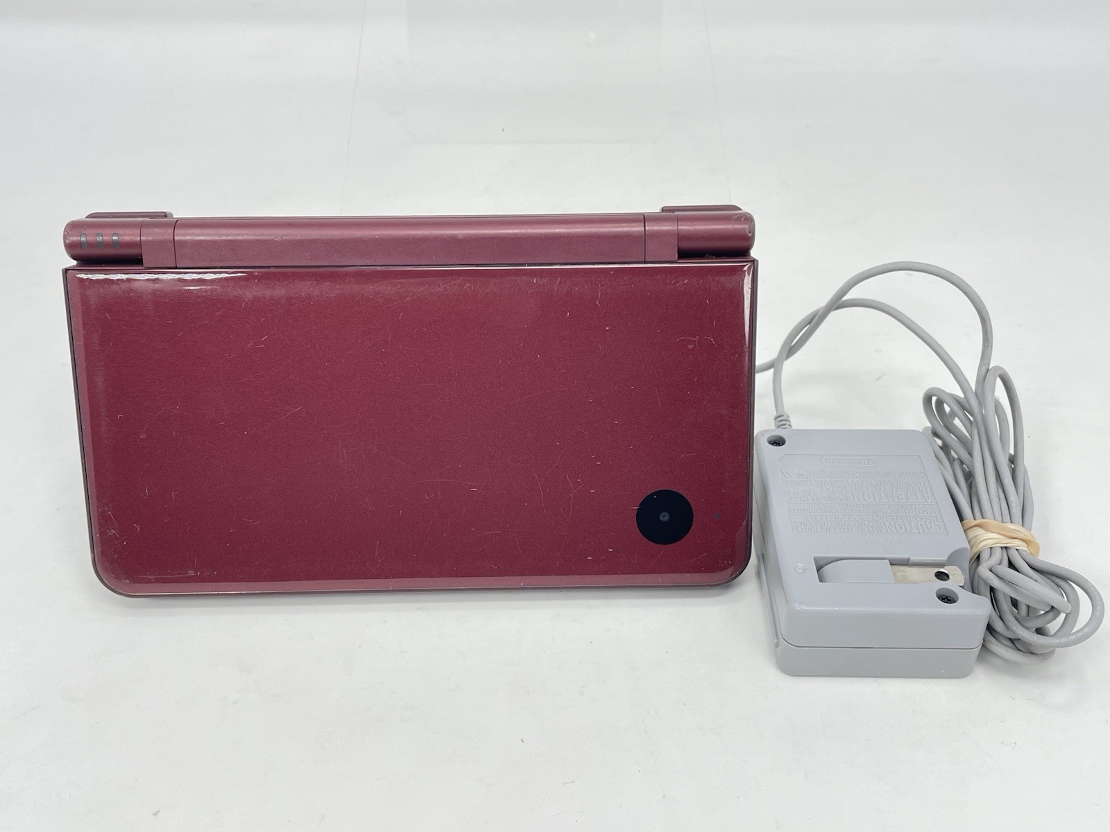 Nintendo DSi XL Handheld Game Console UTL-001 Burgundy W/ Charger Only Works