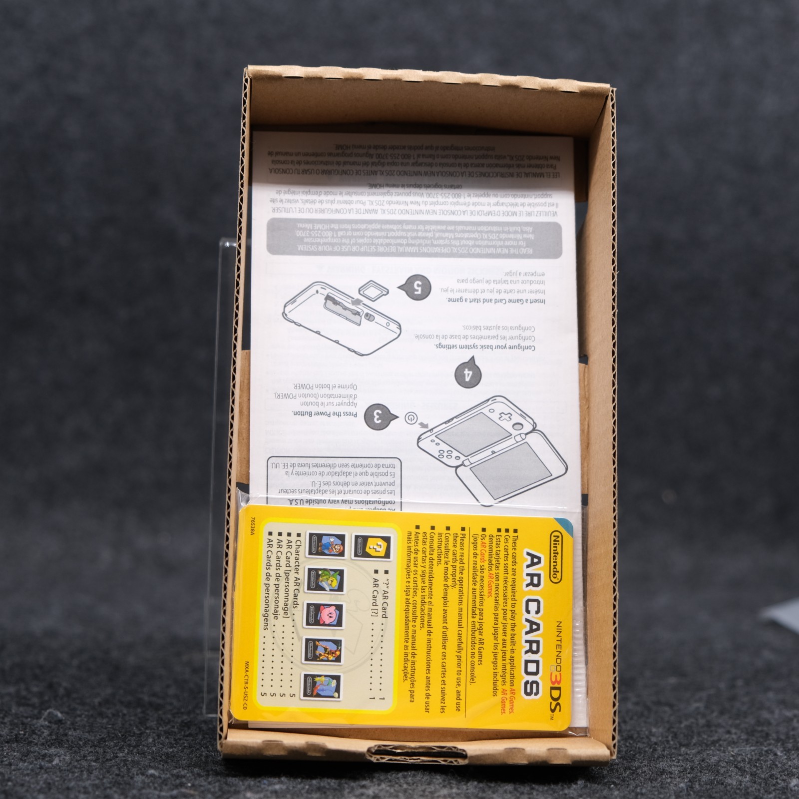 New Nintendo 2DS XL Handheld Game Console Only JAN-001 Clear Black