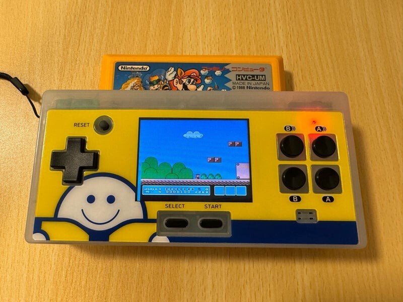 Famicom FC 8 bit Pocket Plus Japan Limited Book Off Ver. CIB Yellow x Blue NES