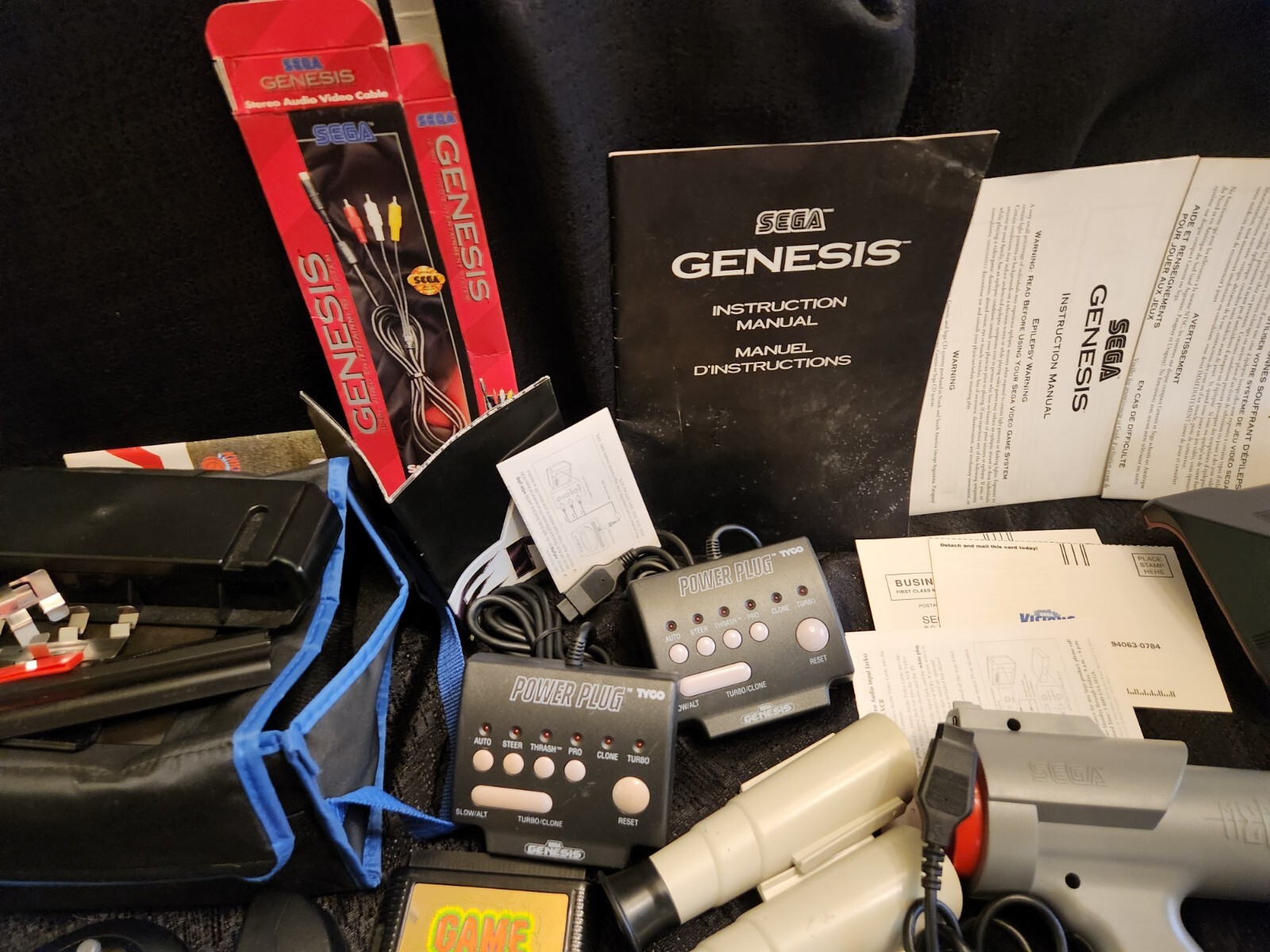 Sega Genesis Lot Menacer Wireless Controllers Arcade Stick *Parts Only Untested