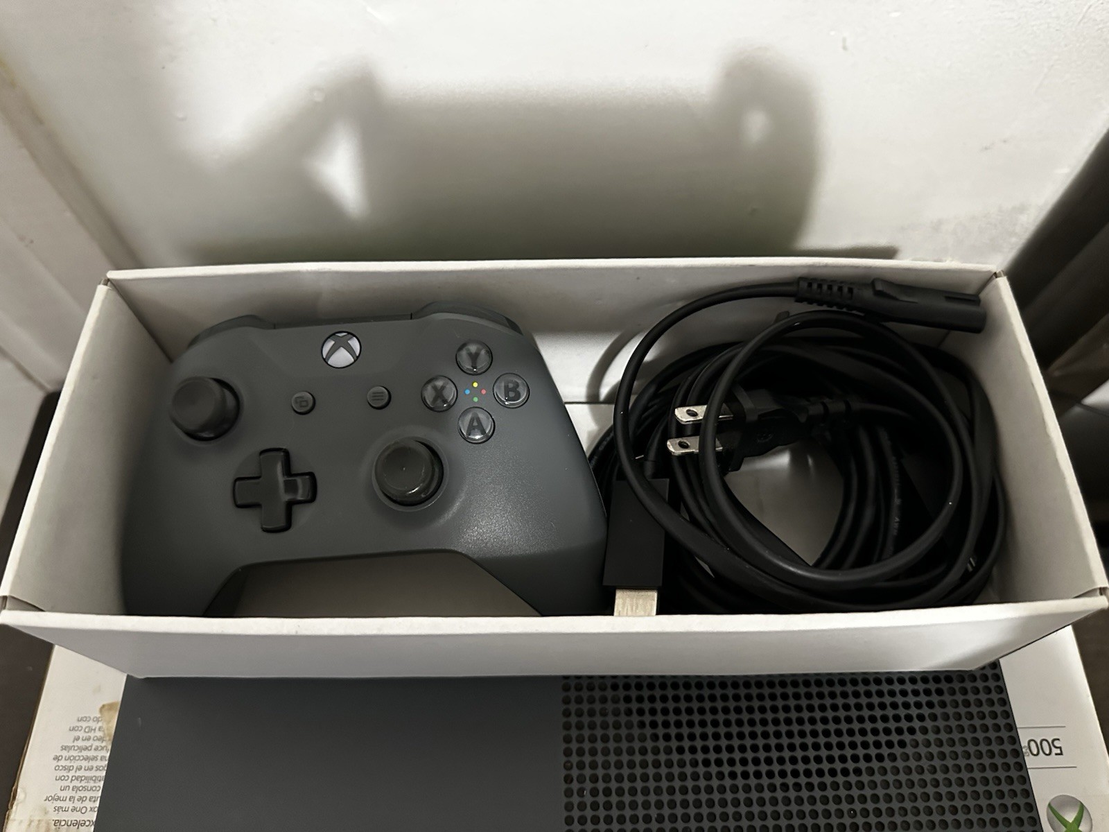 Xbox One S Storm Grey 500GB With Extra Black Controller And Expansion Card