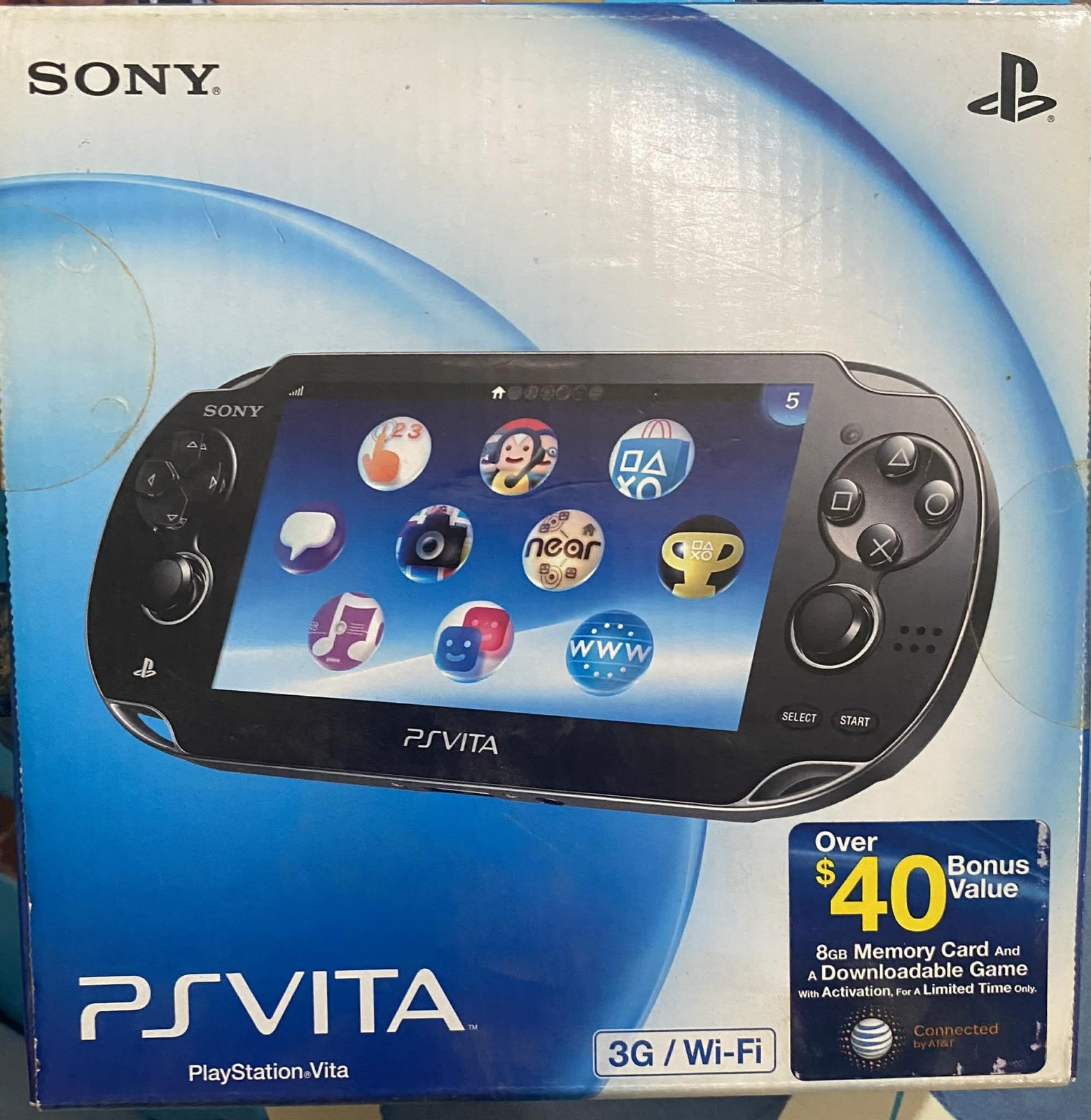 Brand new sealed Sony PlayStation Vita PCH-1001 Black Handheld System 3gb w/case