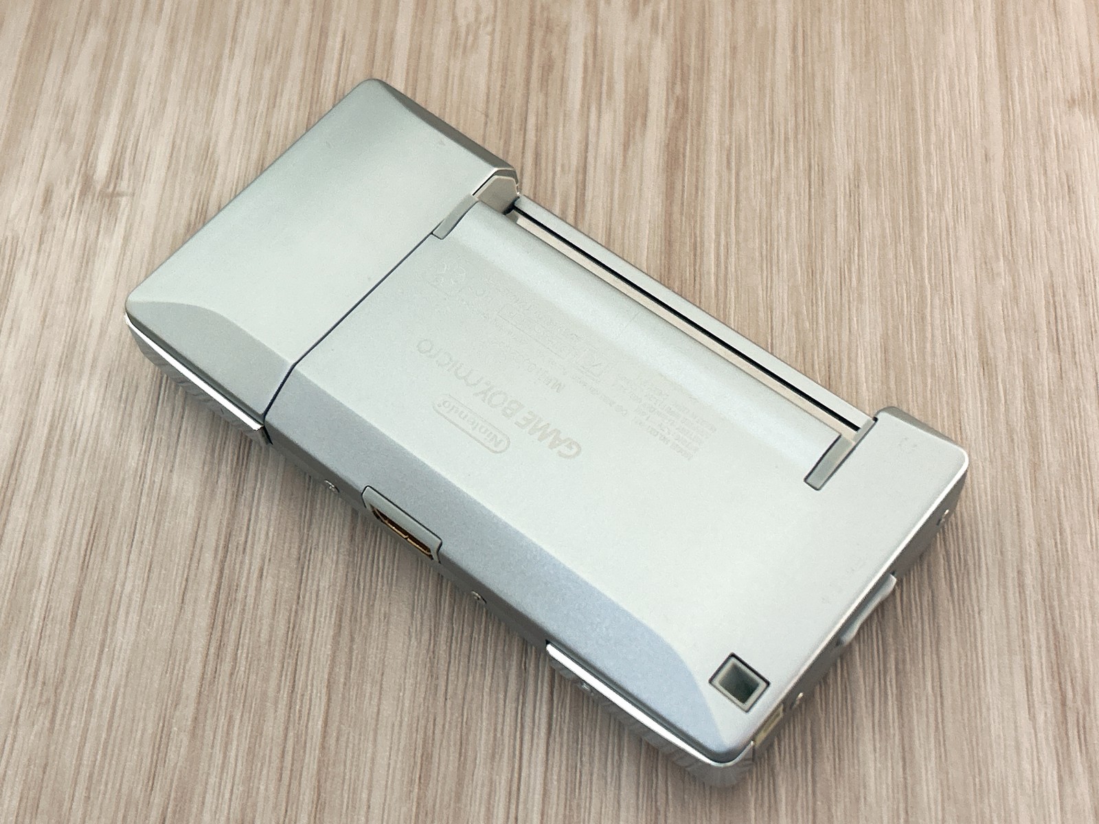 Nintendo GameBoy Micro Silver Console Tested w/ OEM AC Charger – Near Mint