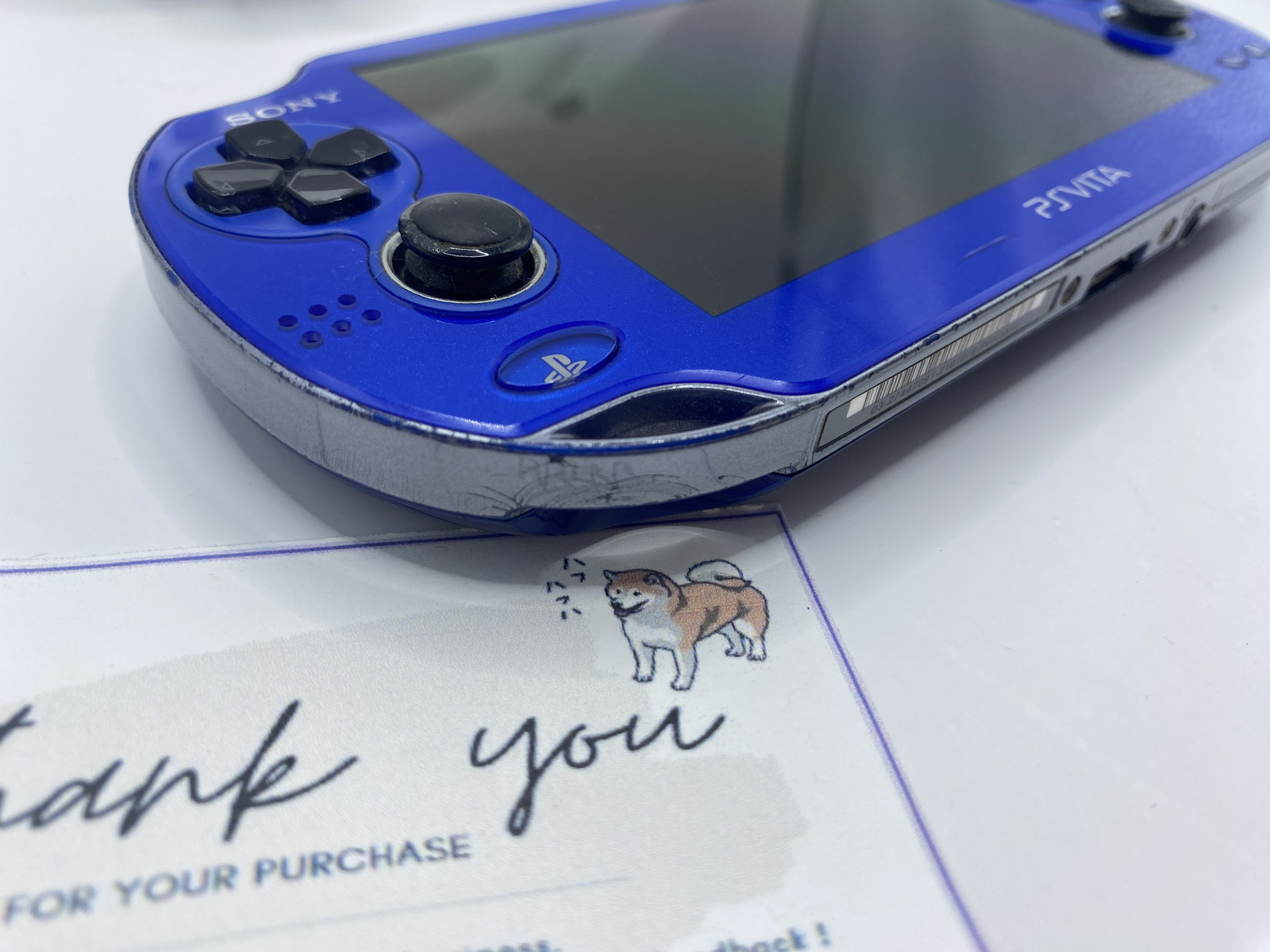 Scratches PS Vita Sapphire Blue PCH 1000 ZA04 Console only
