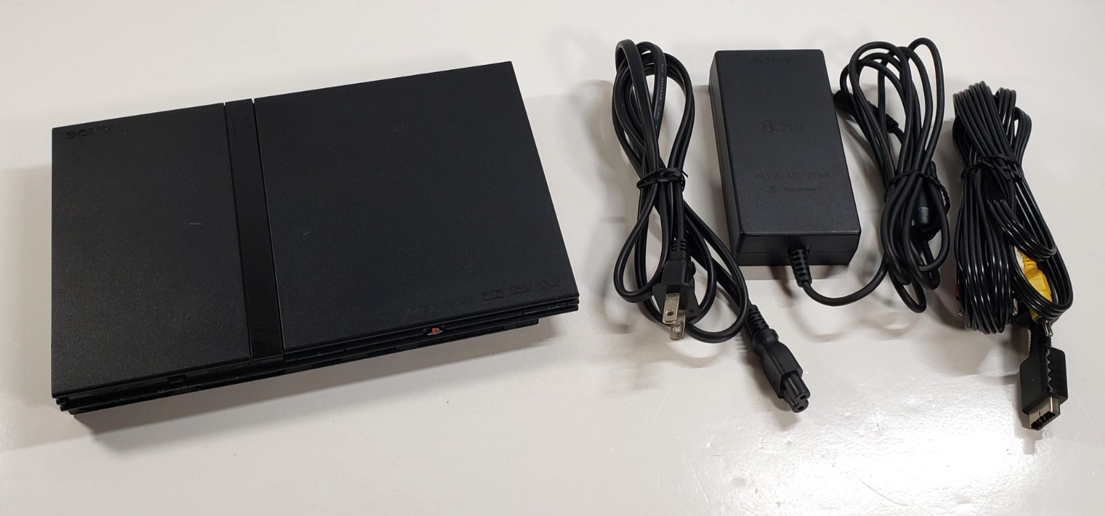 Sony PlayStation 2 Slim [SCPH-77001] PS2 Official Console w/ AC Adapter AV Cable