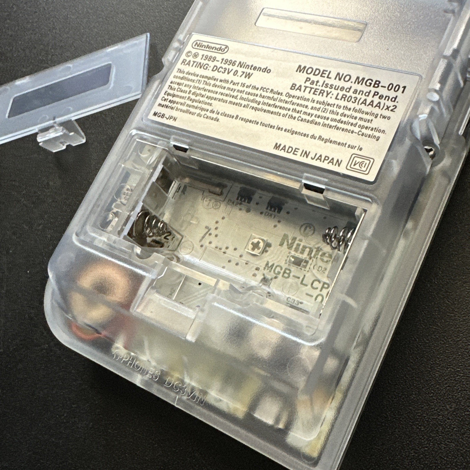 Funtastic Clear Nintendo Gameboy Pocket With Backlit IPS Screen Console System
