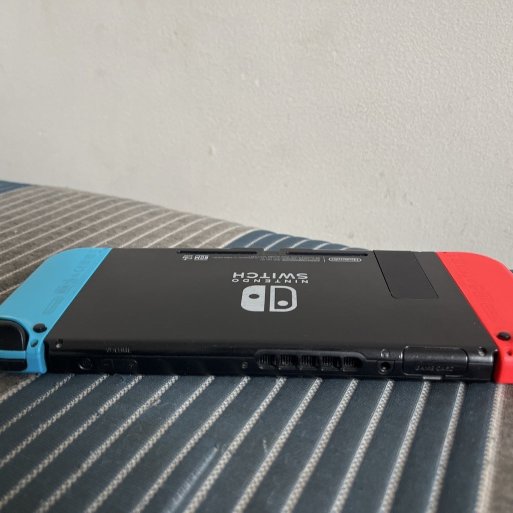 Nintendo Switch Handheld Console Black w/ Neon Blue/Red Joy-Con