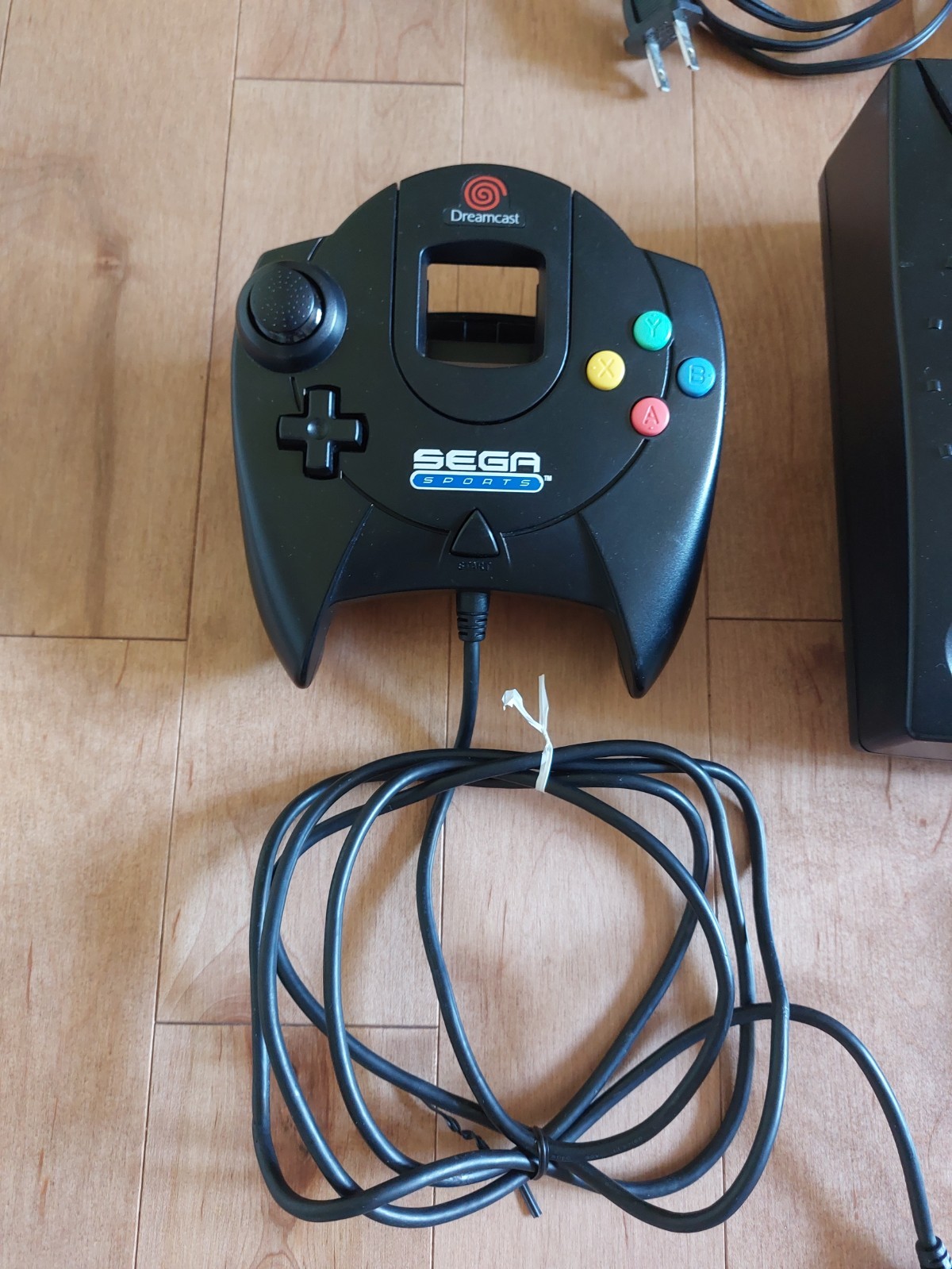 Sega Dreamcast Console – Black Sega Sports Edition BUNDLE w/ 2 Controllers & VMU