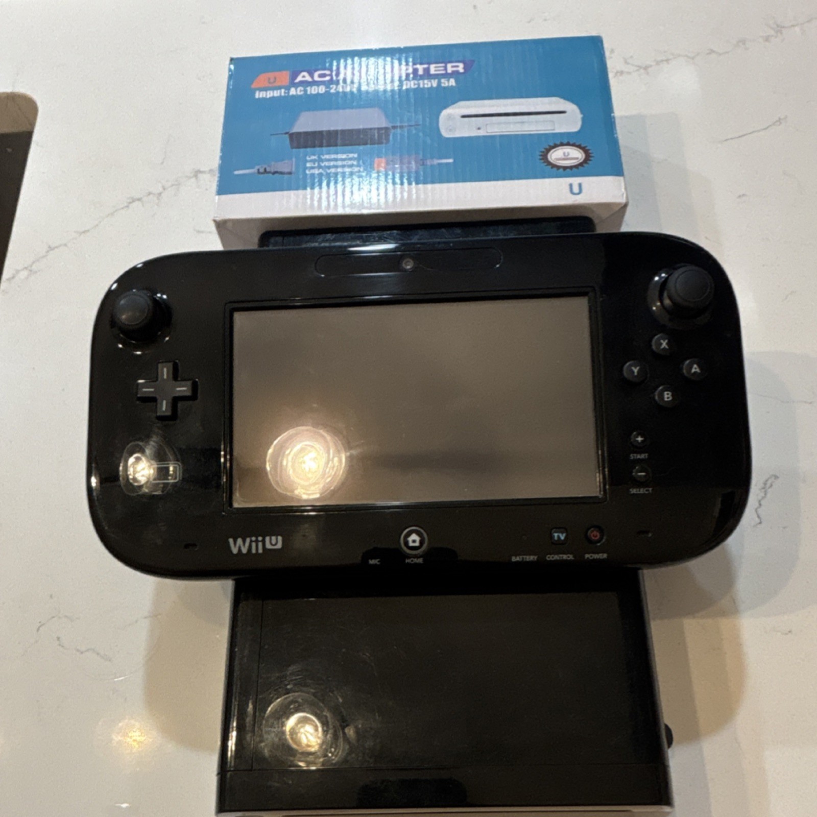 Nintendo Wii U WUP-101(02) Black 32GB Console with GamePad & AC Adapter