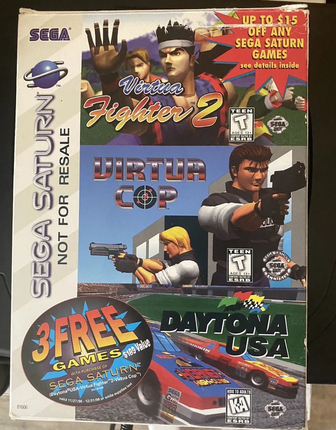 SEGA Saturn Home Console – Black
