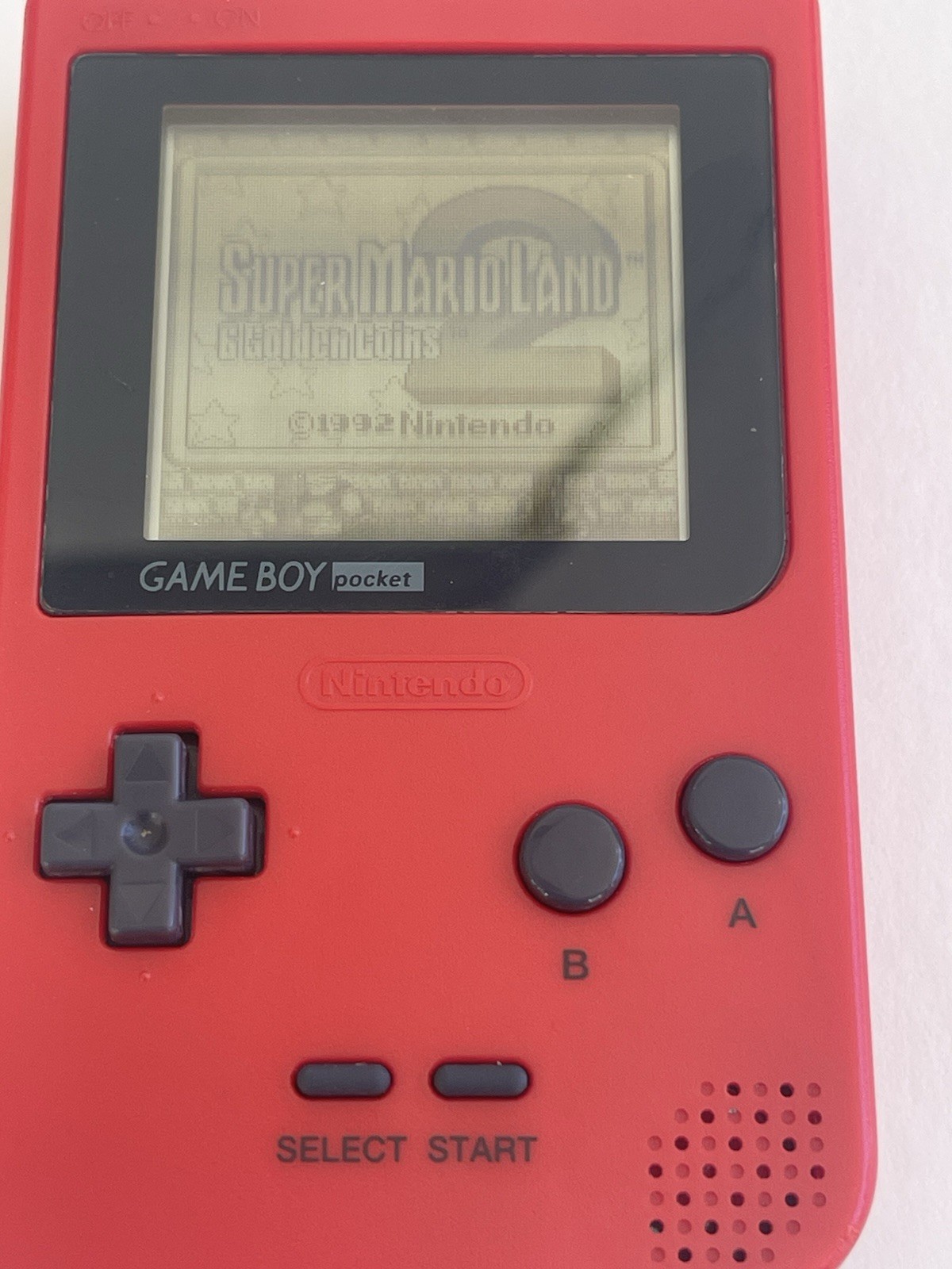 Nintendo Game Boy Pocket Red Handheld System Headphone Jack MGB-001