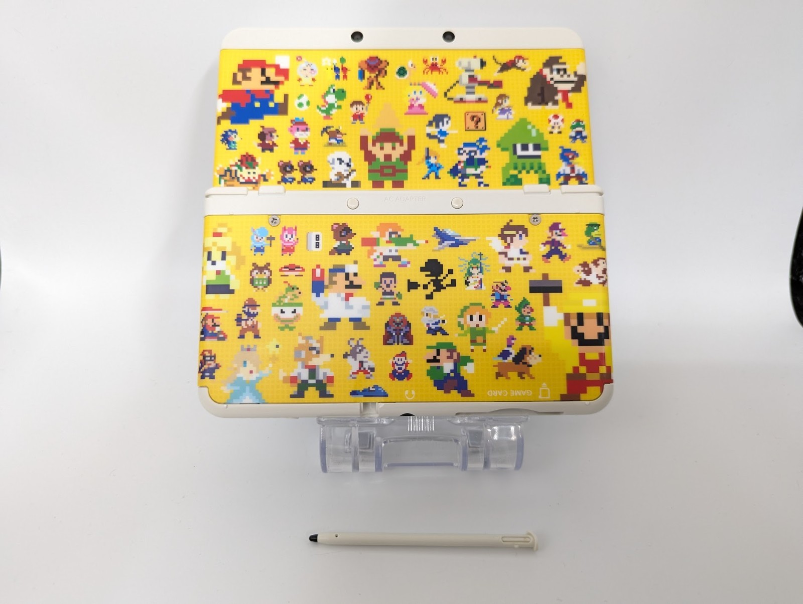 B5387 Nintendo new 3DS console Mario Maker Plate No 67 White Japan w/pen fx