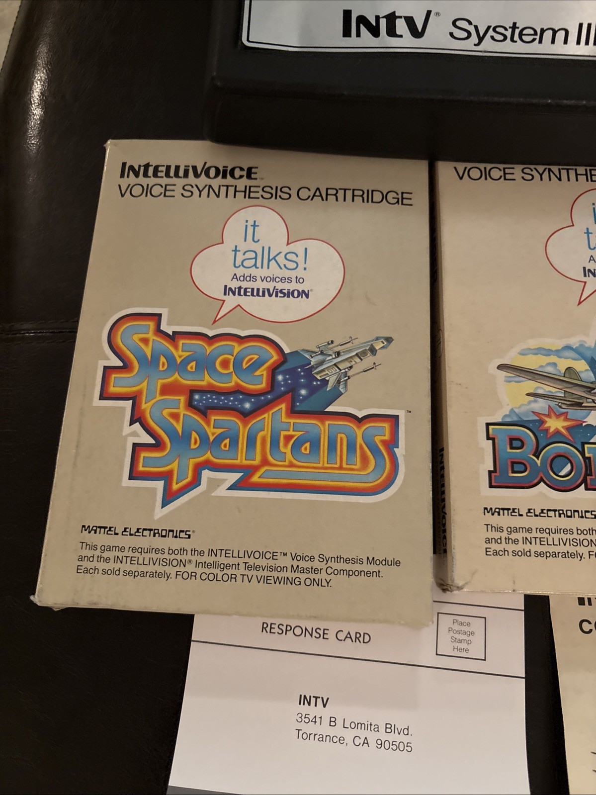 Intv system III #3504 w/Intellivoice voice synthesis module +3 Games – Tested!