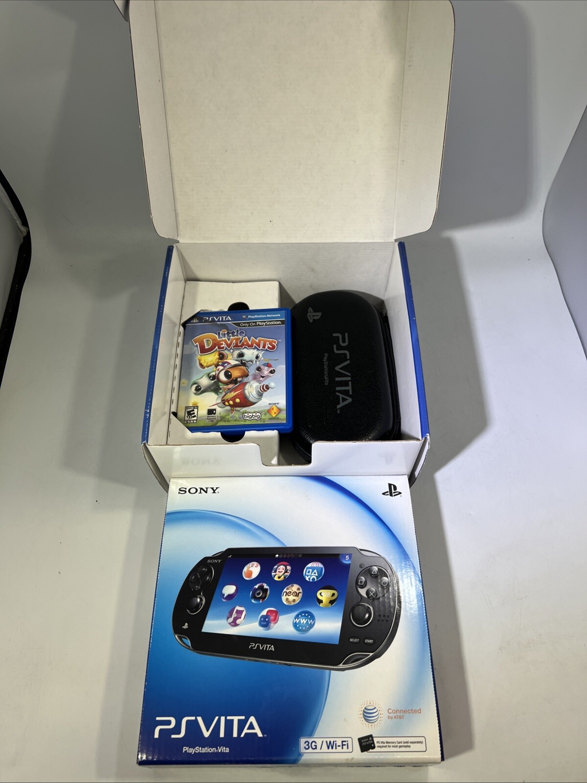 Sony PlayStation Vita PsVita 3G/Wi-Fi Handheld Console First Edition Bundle