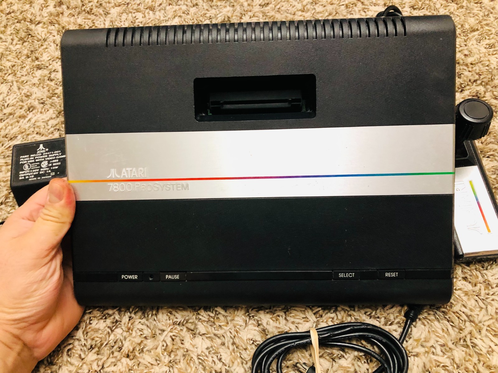 Atari 7800 Console with 1 Proline Controller Cleaned and Tested Working