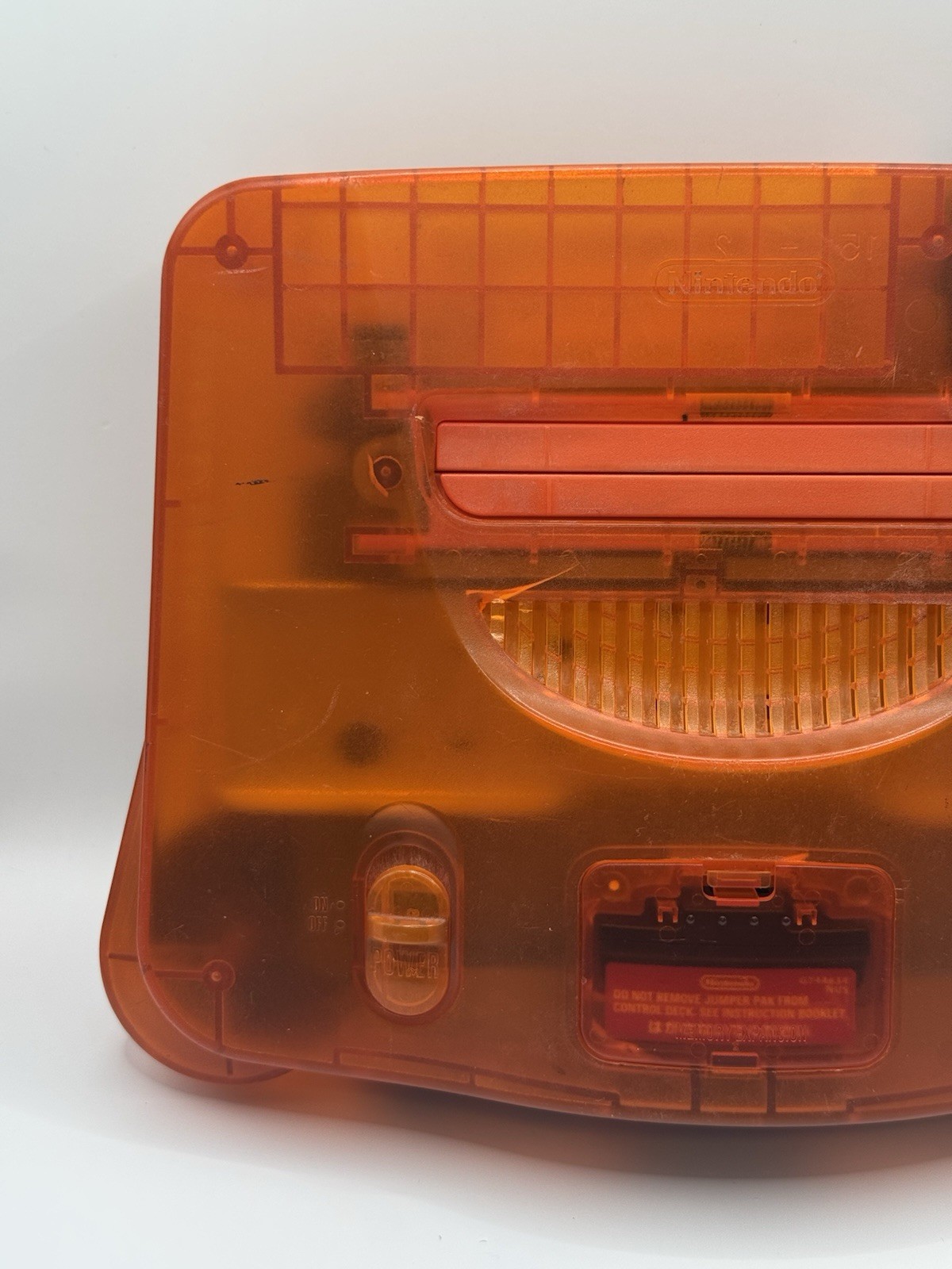 Nintendo 64 N64 Fire Orange Funtastic Console Only Tested Working