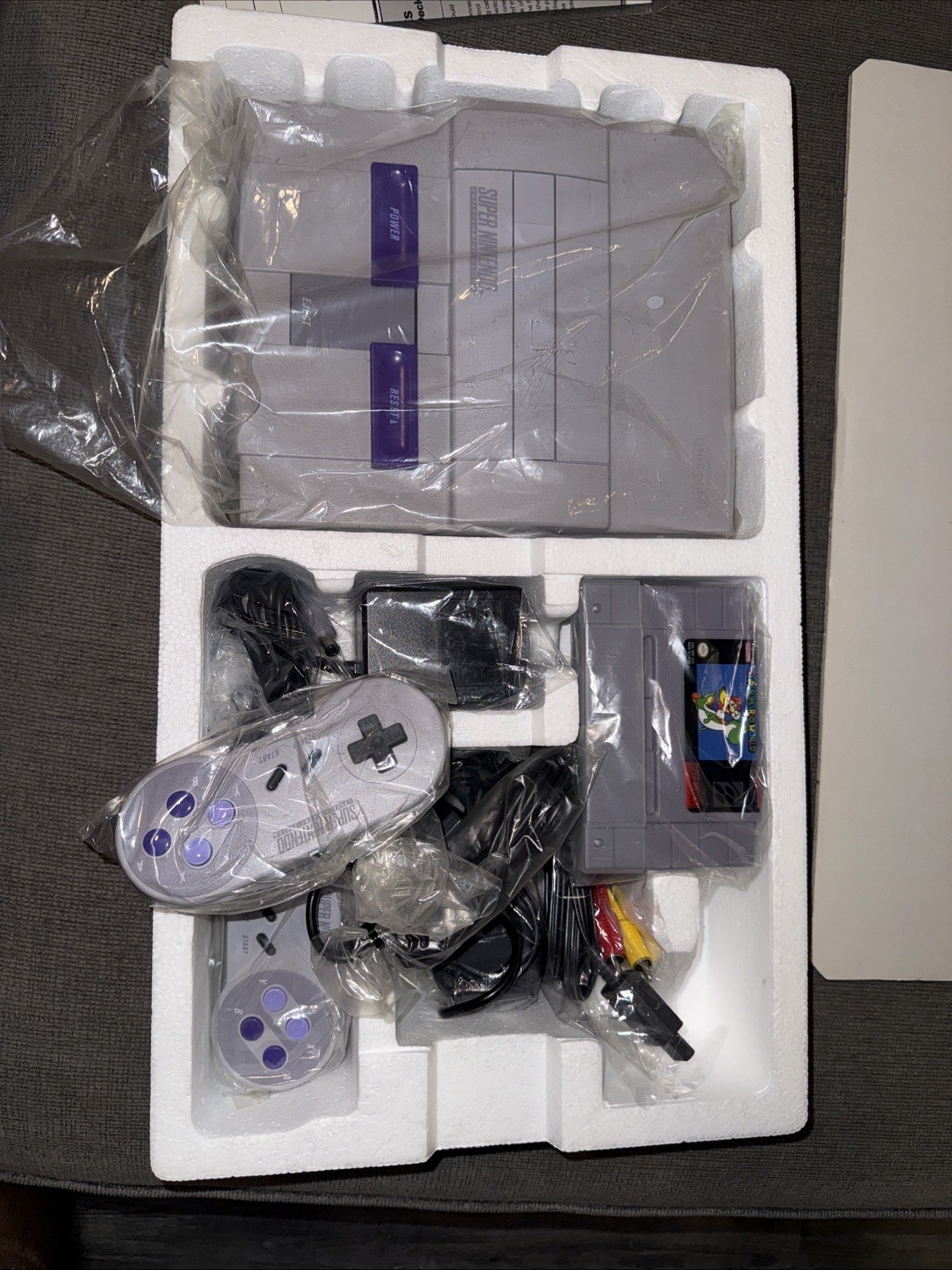 1991 SNES SUPER NINTENDO ORIGINAL LAUNCH RELEASE CONSOLE SET COMPLETE IN BOX!!!