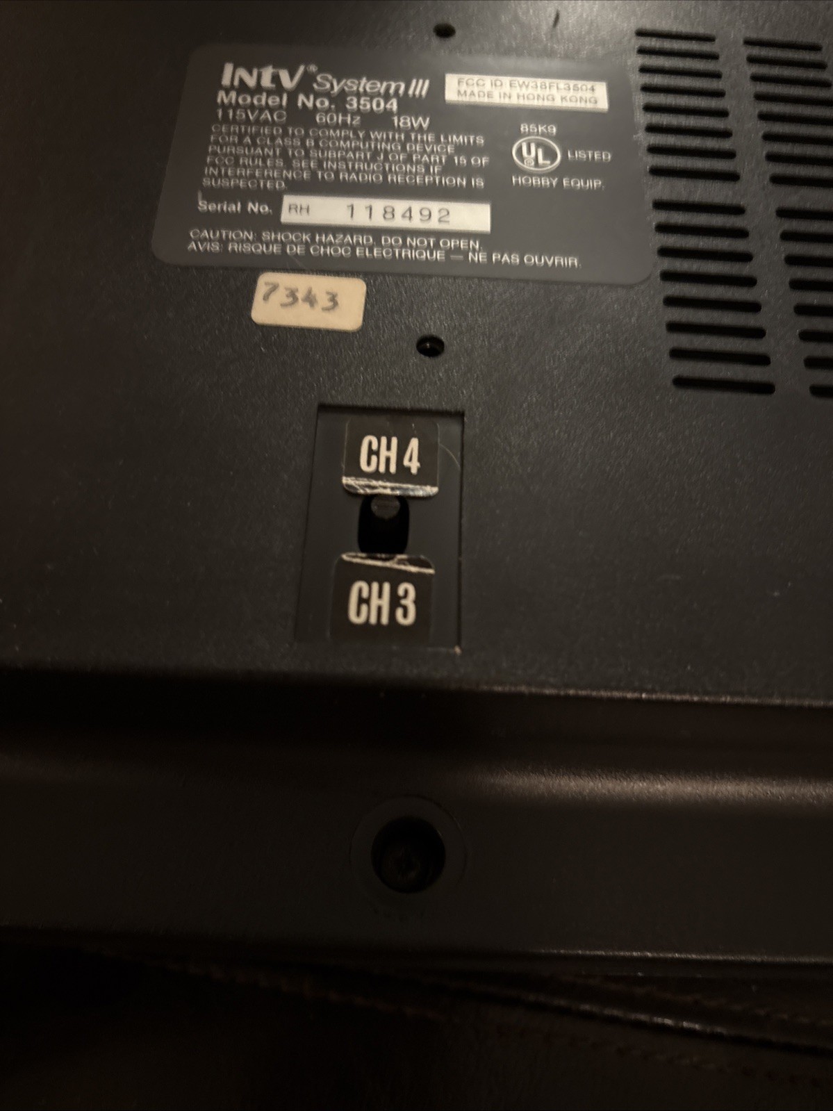Intv system III #3504 w/Intellivoice voice synthesis module +3 Games – Tested!