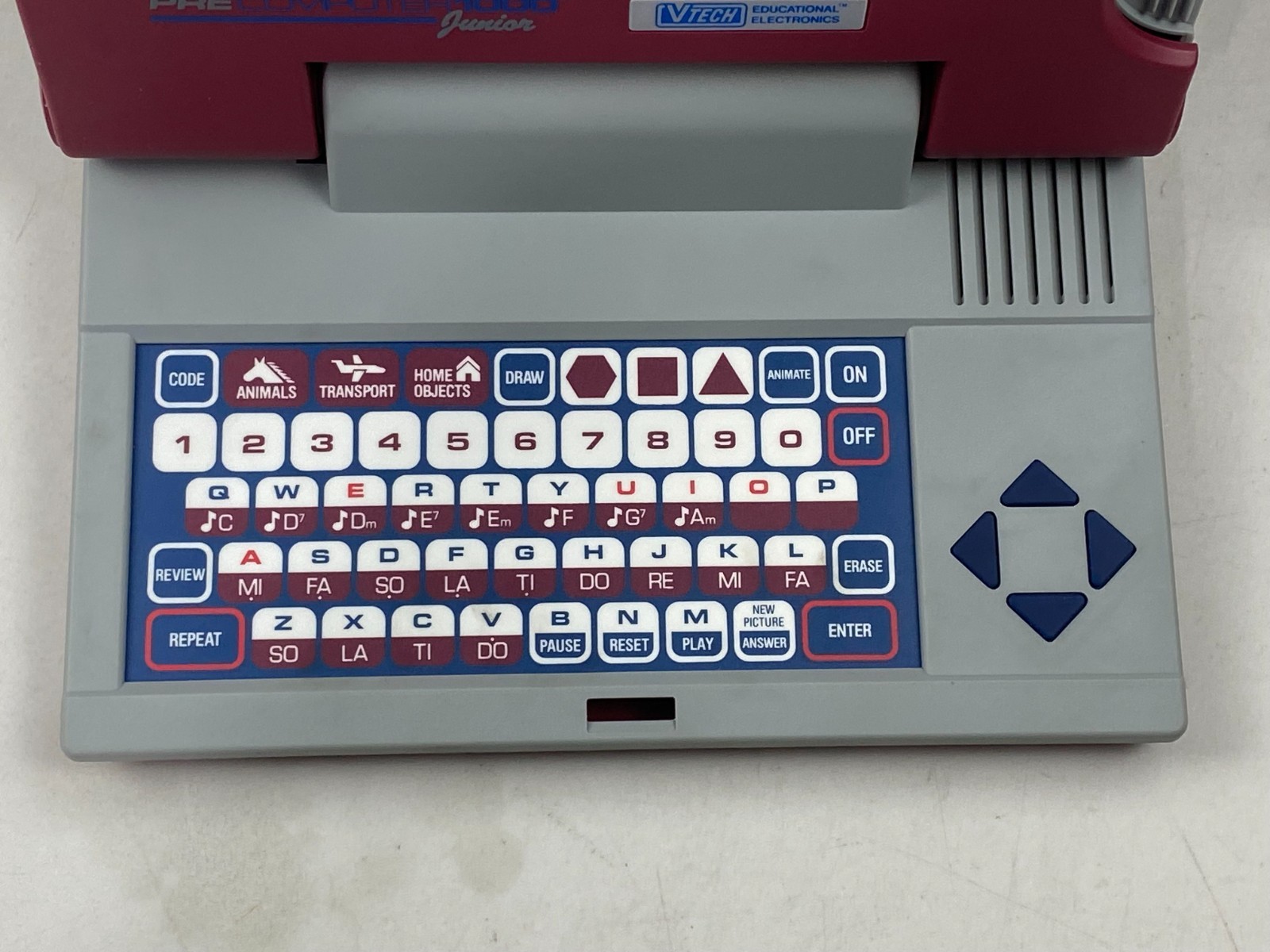 Vintage VTECH Pre Computer Junior 1000 Learning Educational Game 1990 NEW