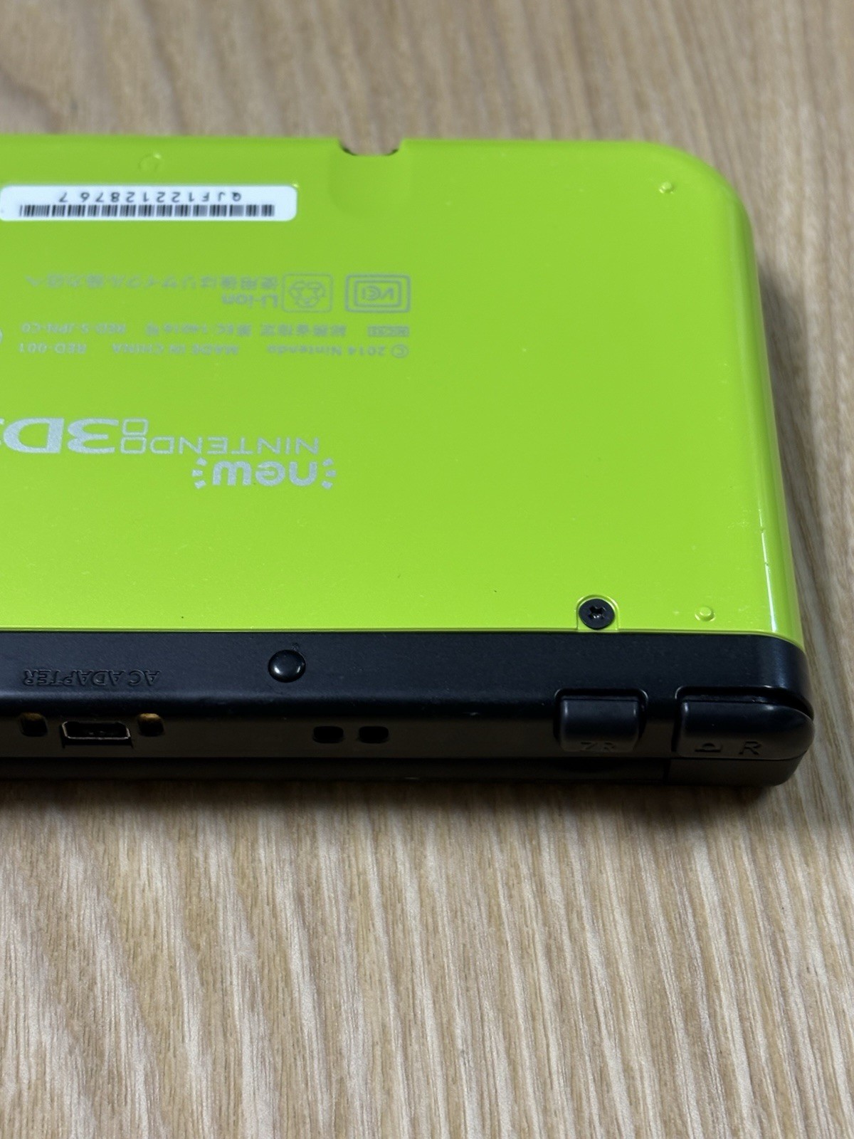 Nintendo New 3DS LL XL Lime Green Black Console Tested Working Japan Import