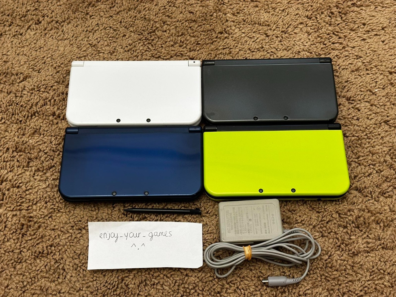Nintendo New 3DS XL LL | English | Charger | Stylus | USA Seller – Ship in 1-DAY