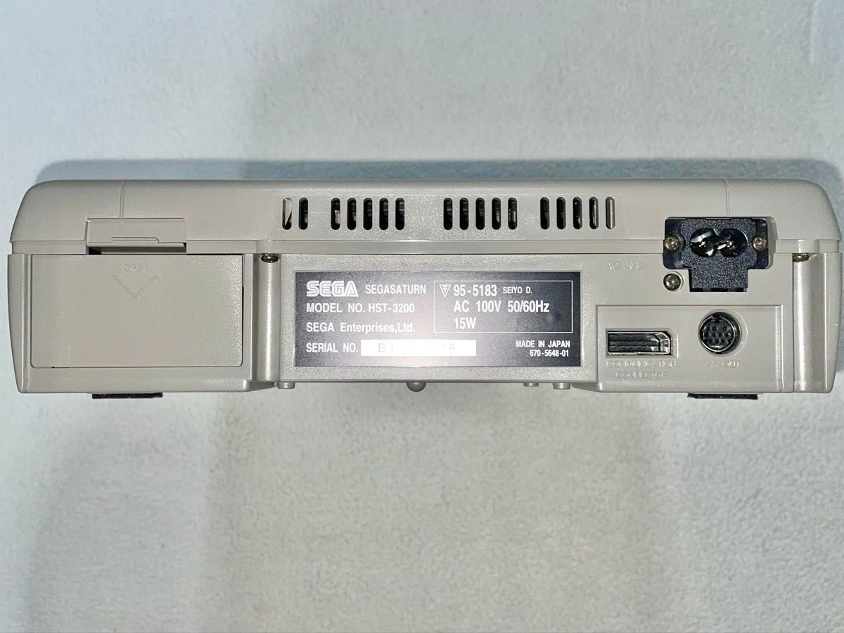 Sega Saturn HST-3200 Gray Console Only Tested As-Is Japan
