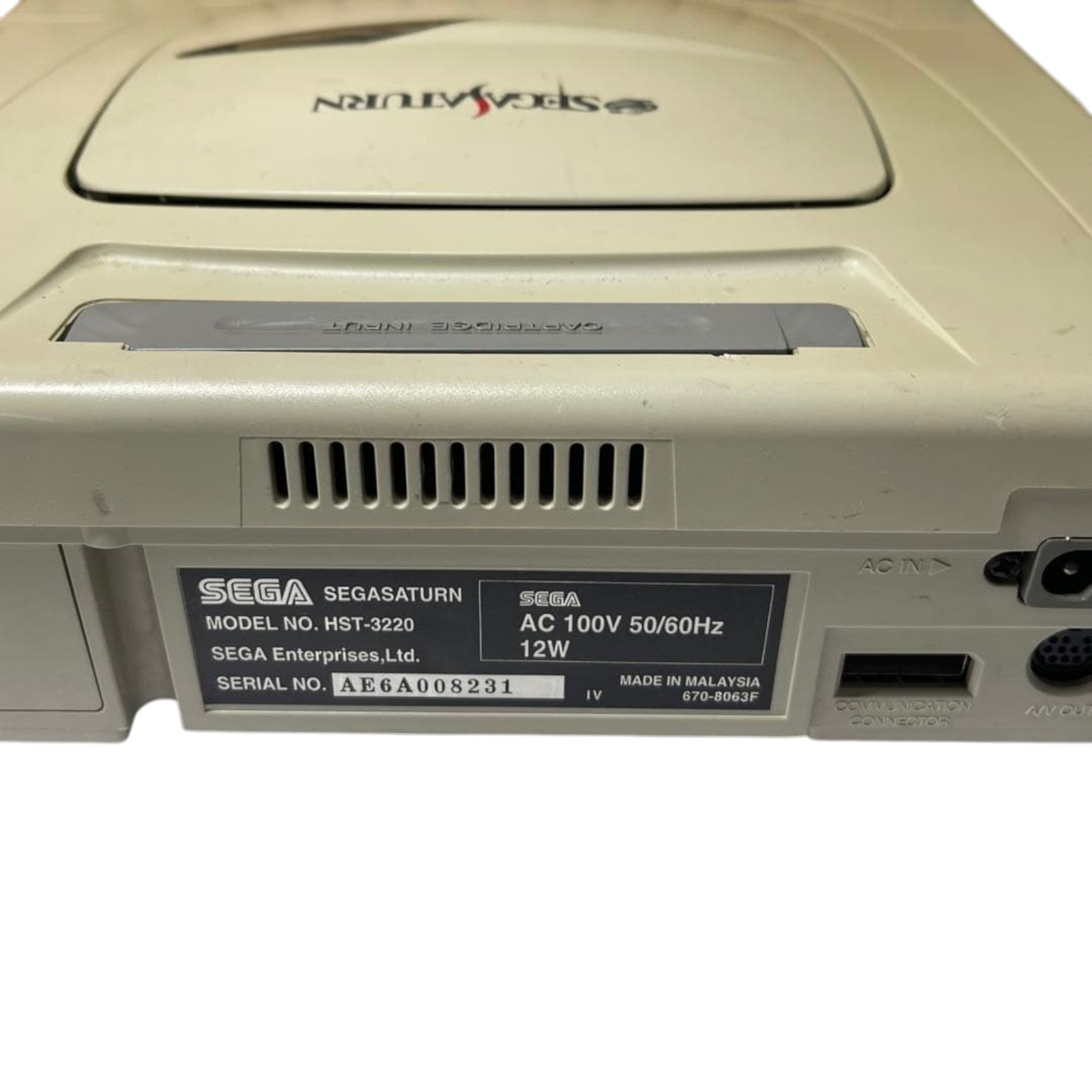 Sega Saturn Console System White HST-3220 console only From JAPAN