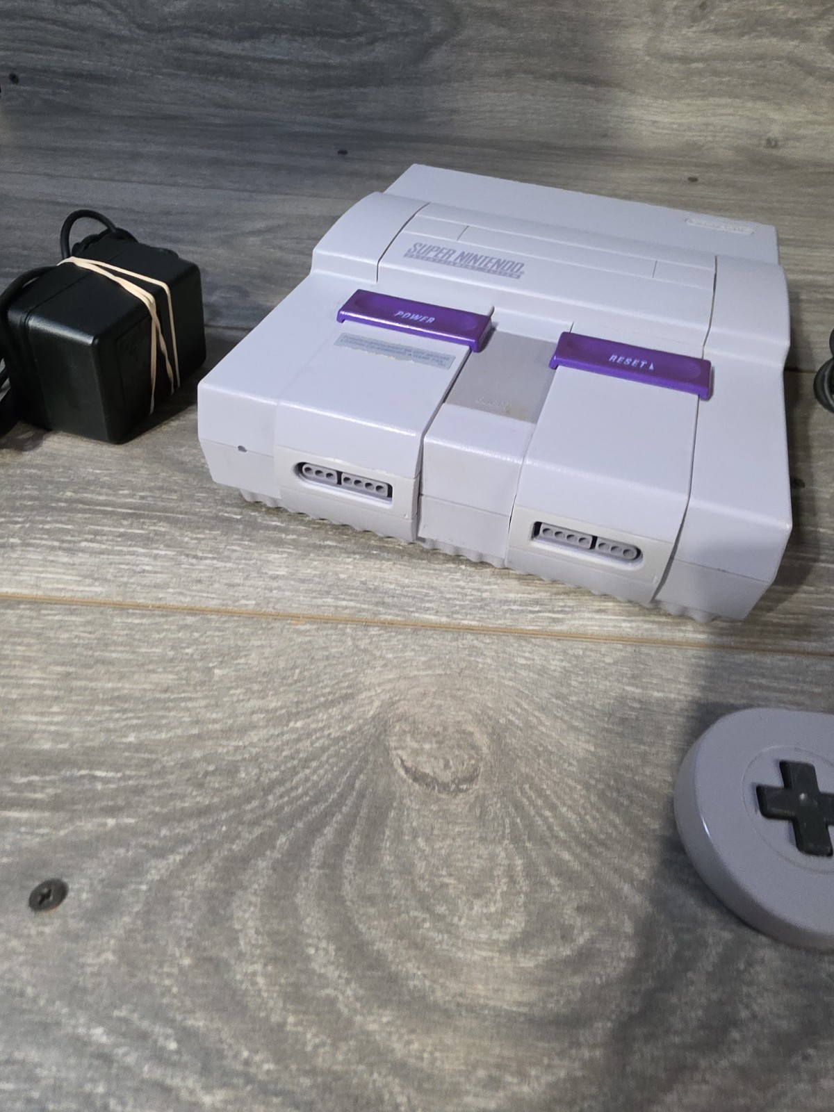 Super Nintendo Entertainment System Orig SNES Console SNS-001 W Control & Cords