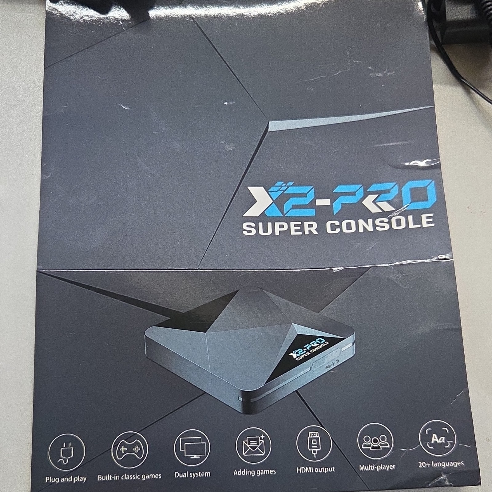 Super Console X2 Pro 64GB Microconsole 1080p Wi-Fi HDMI/USB-A w/3 Controllers