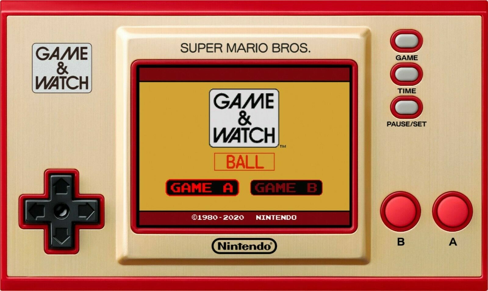 Nintendo Game & Watch Super Mario Bros Handheld Console Clock – New Sealed