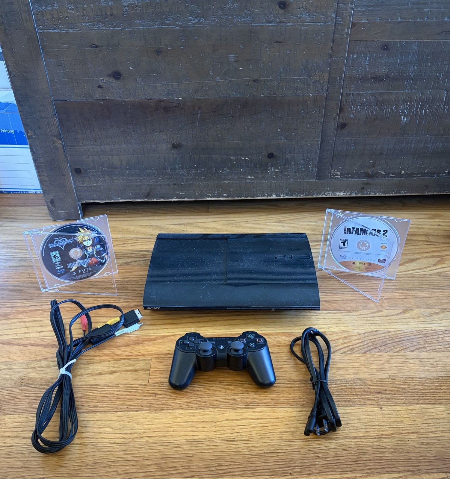 PlayStation 3 Super Slim 500GB Console CECH-4301C + Controller + 2 Games #10