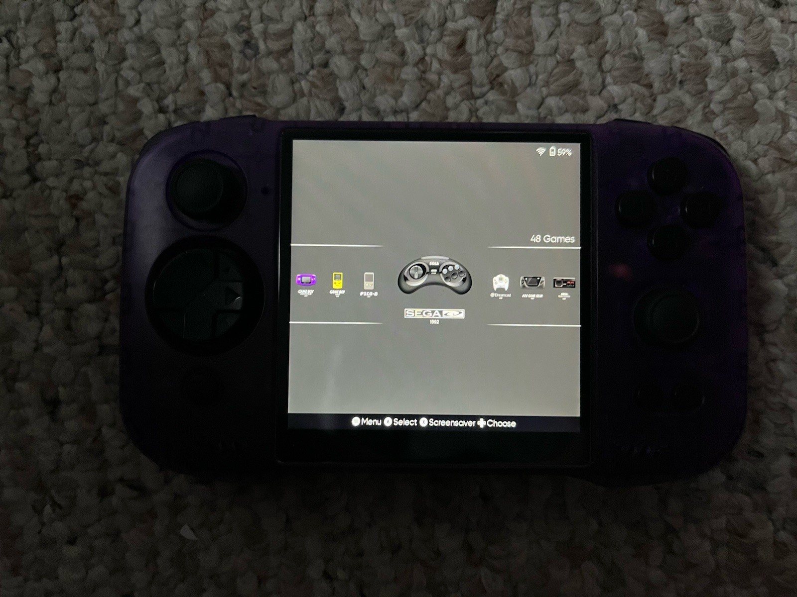 Z-Pocket Game ZPG A1 Unicorn Transparent Purple 6GB RAM 128GB Storage – RARE