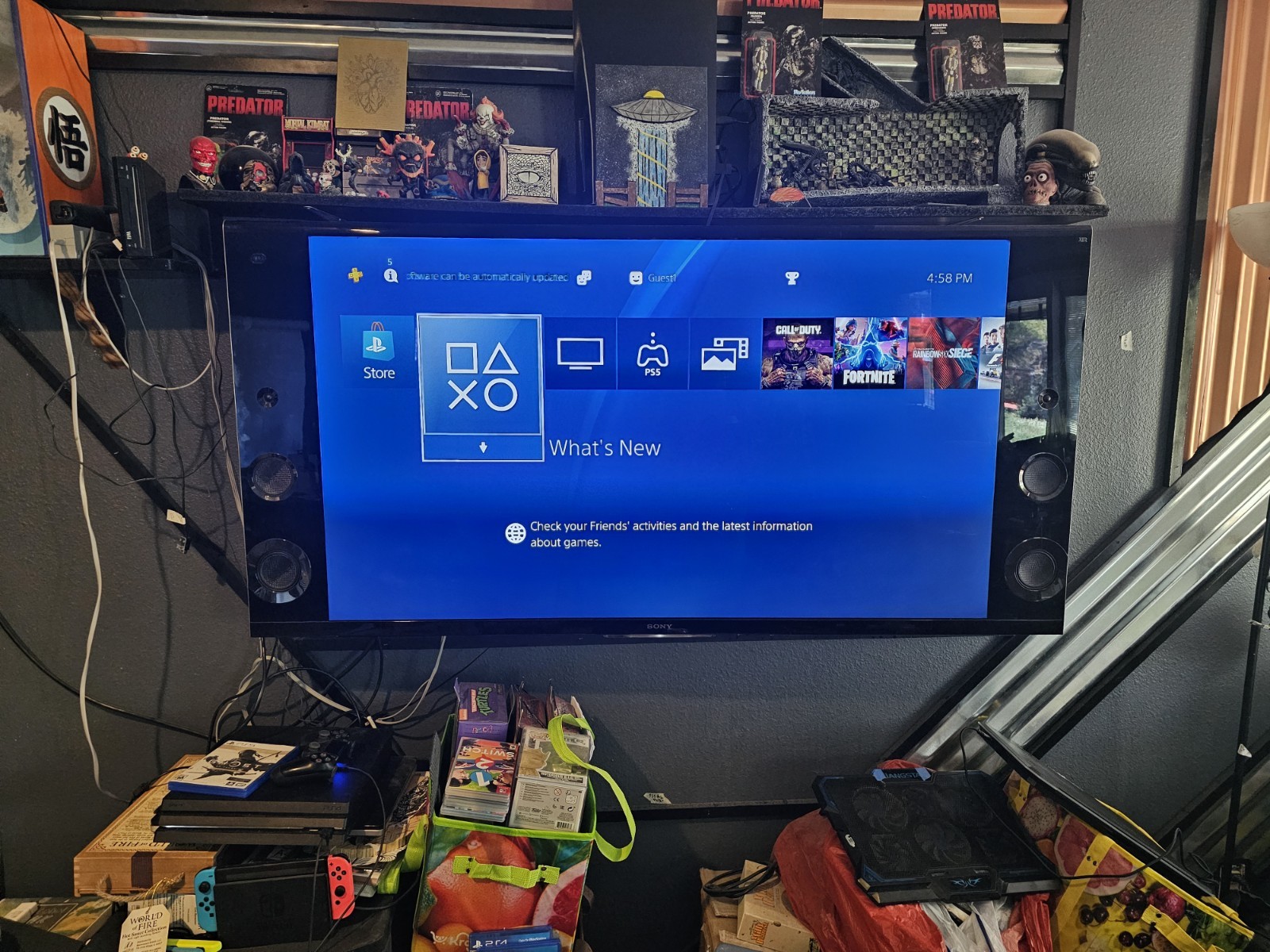 Sony PlayStation 4 Pro PS4 1TB Black Home Console / Video Game Console CUH-7015B