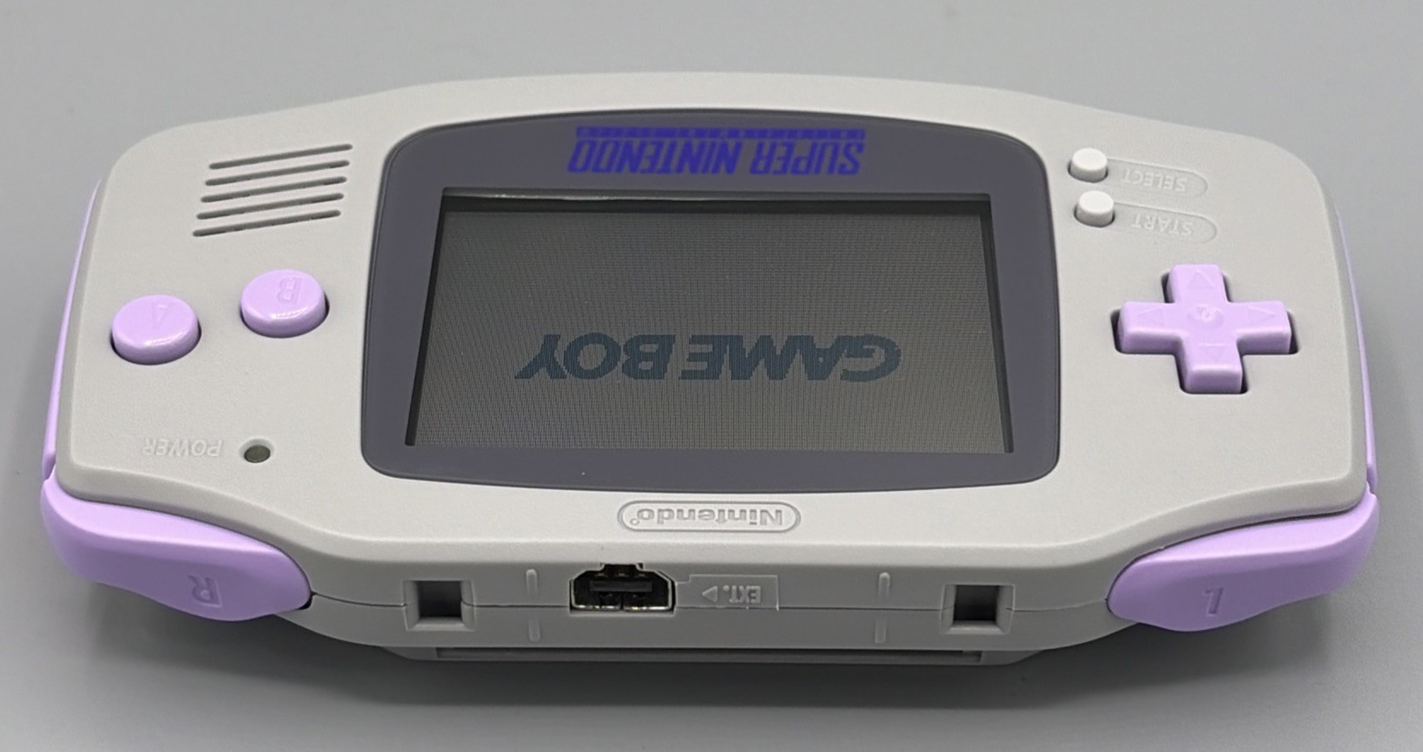 Game Boy Advance GBA SNES Purple Gray Console Custom Edition⭐️ Free Ship🇺🇸
