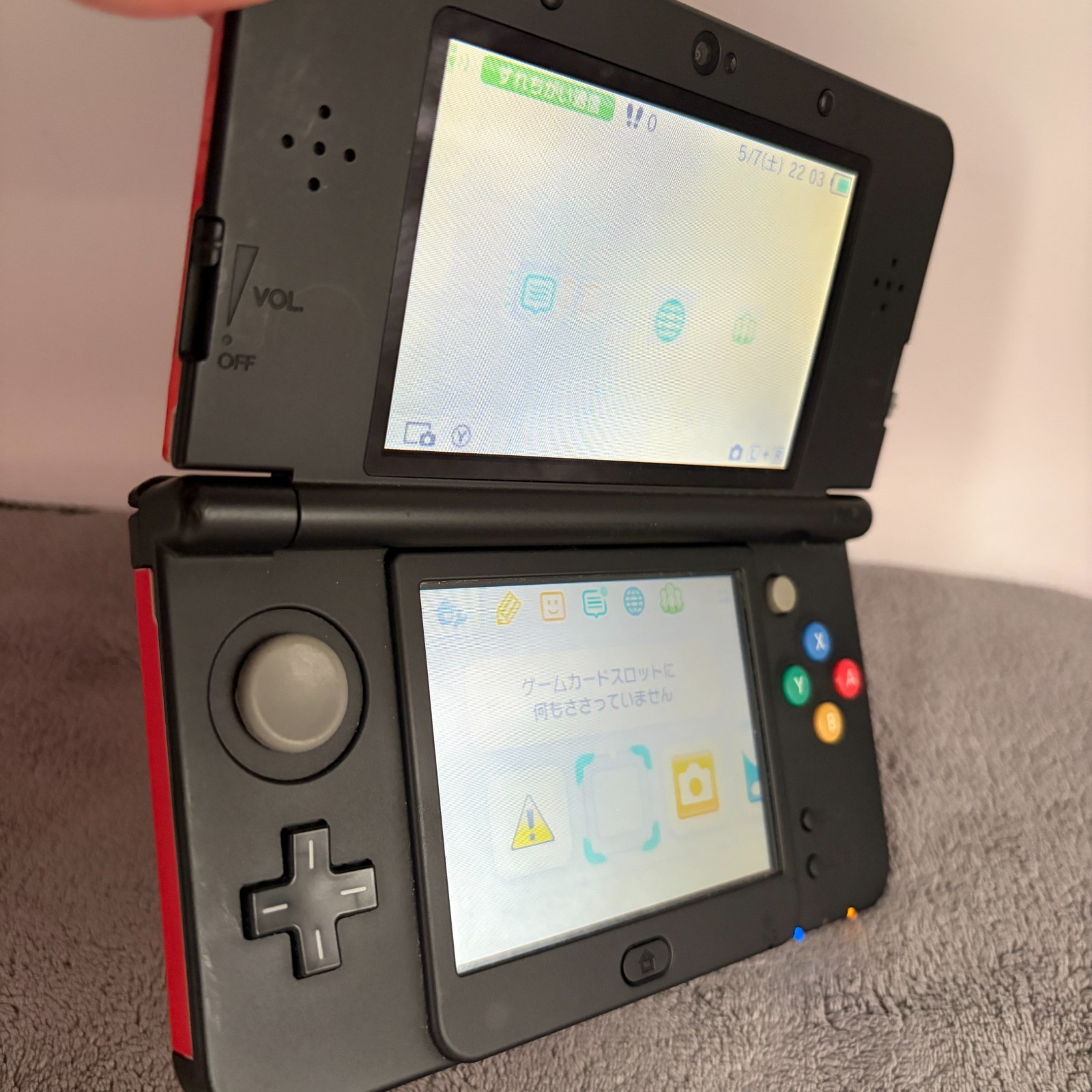 【Excellent5】New Nintendo 3DS Handheld Console Mario Plate KTR 001 From Japan