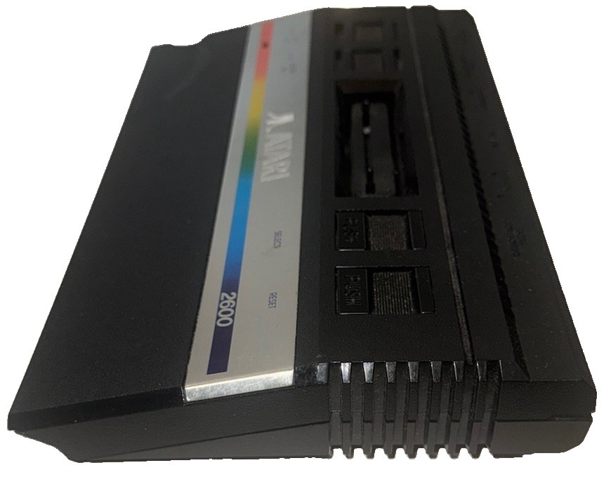 *DAMAGED* READ* Atari 2600 Junior Black Console Only Tested Working