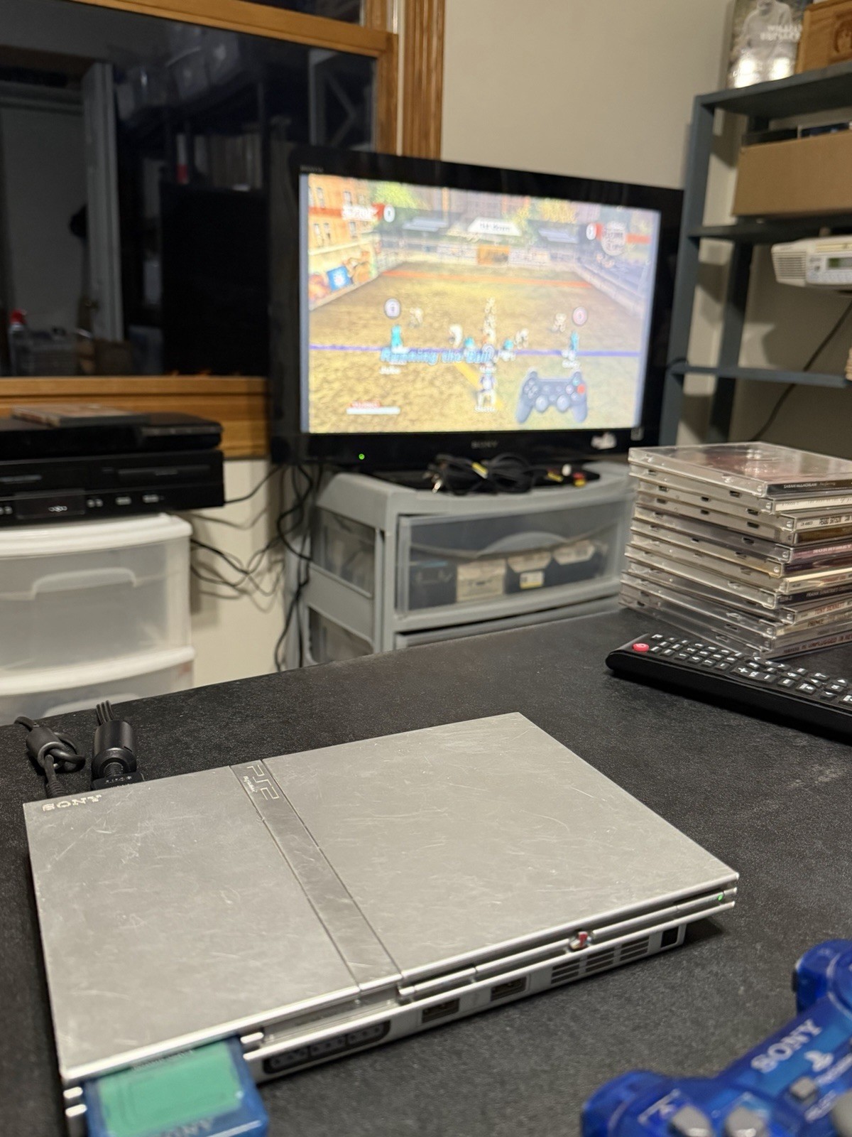 Sony PlayStation 2 Slim Console – Silver – PS2 – SCPH-77001