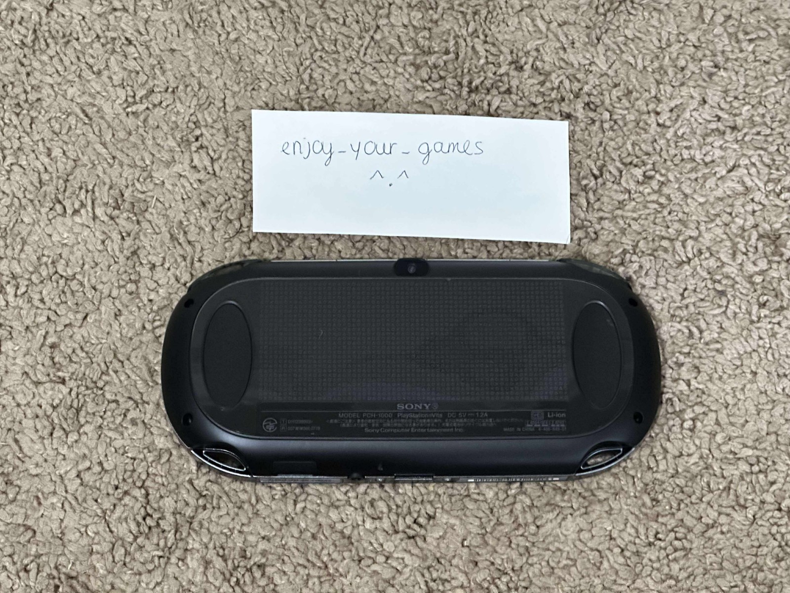 Sony PS Vita OLED PCH-1000/1100 Black Model WIFI with Charger – SHIP IN 1-DAY