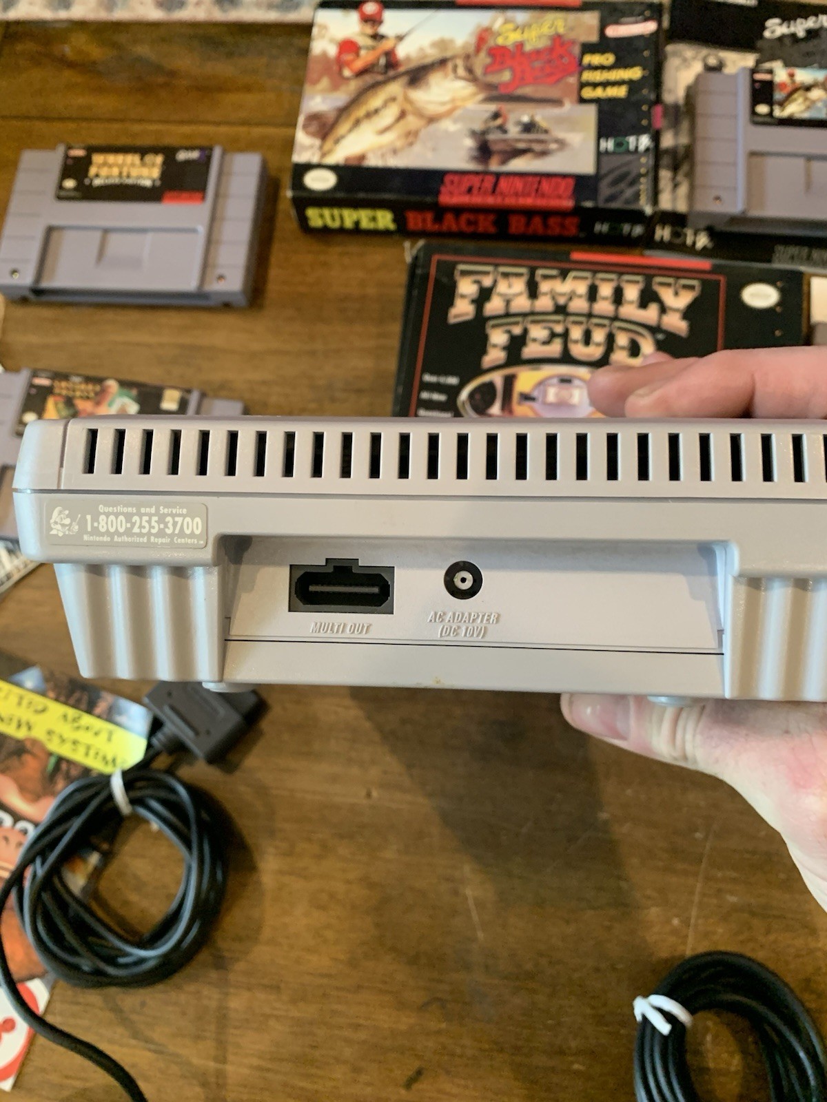 90s Super Nintendo Entertainment System MINI SNES Jr Console SNS-101 5 Games