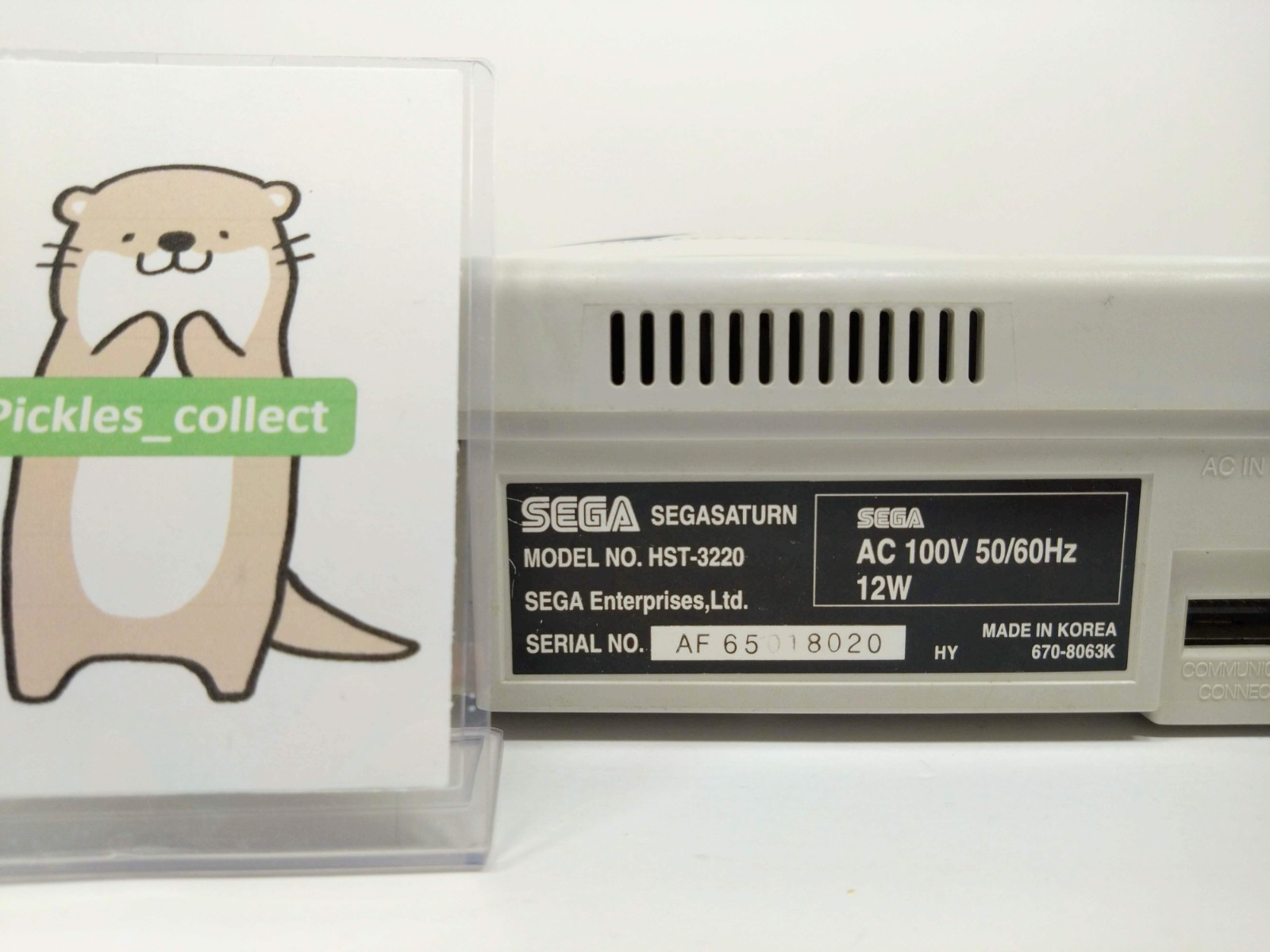 Sega Saturn White Console HST-3220 set Language Japanese Model Tested SEGA 0302C