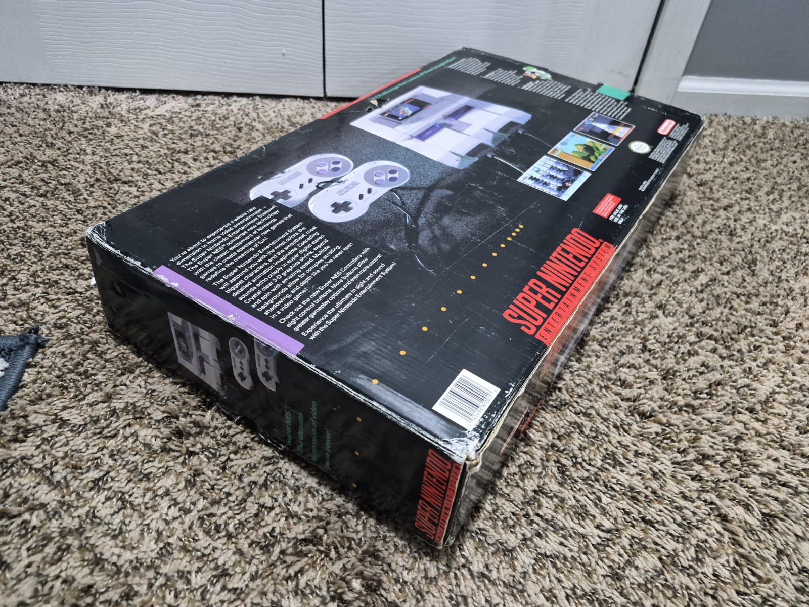 Super Nintendo SNES Console MARIO WORLD SET CIB Complete Box NICE SHAPE!