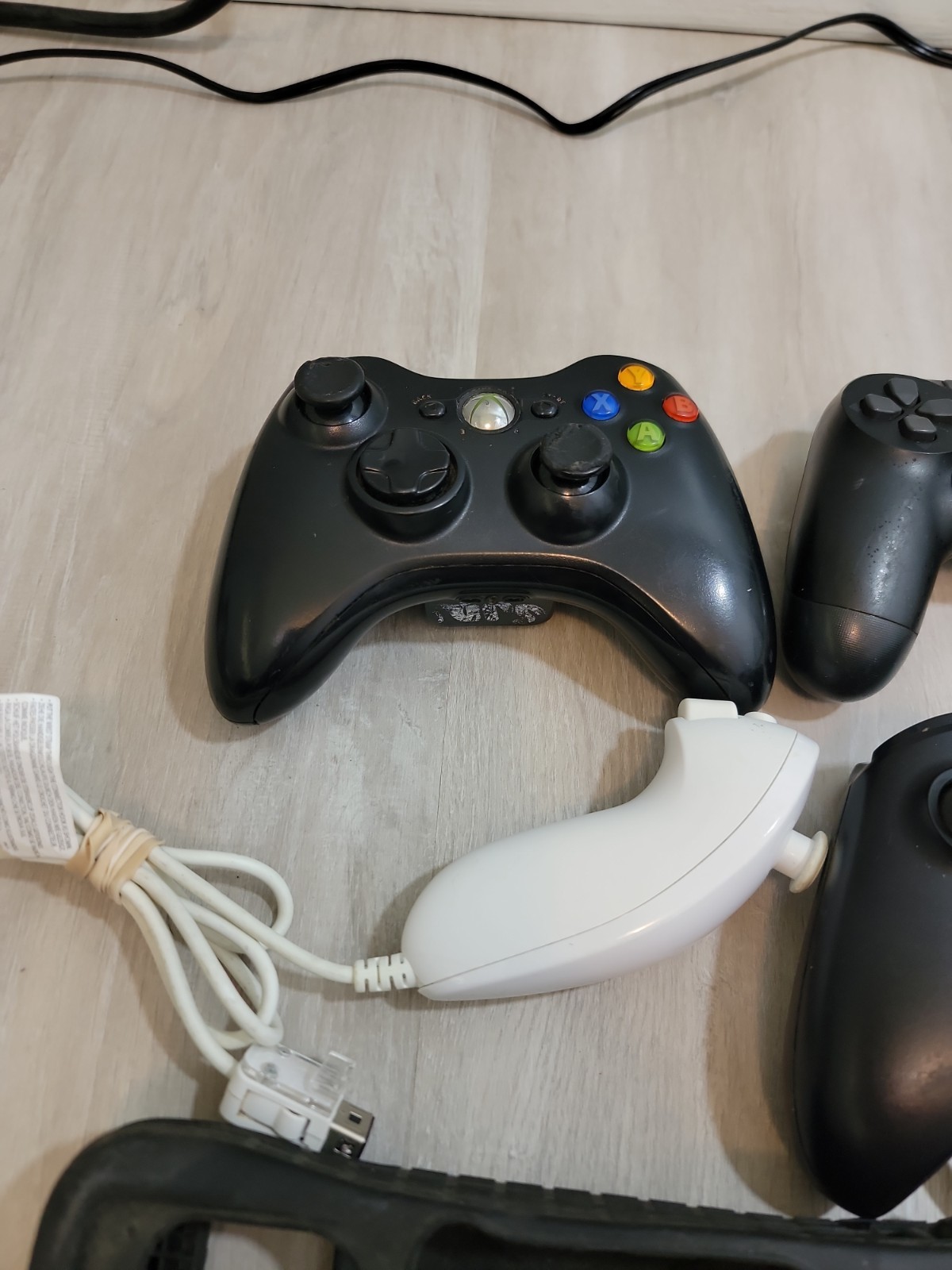 Mixed Video Game Console Accessories Lot – Controllers Cords Adapters