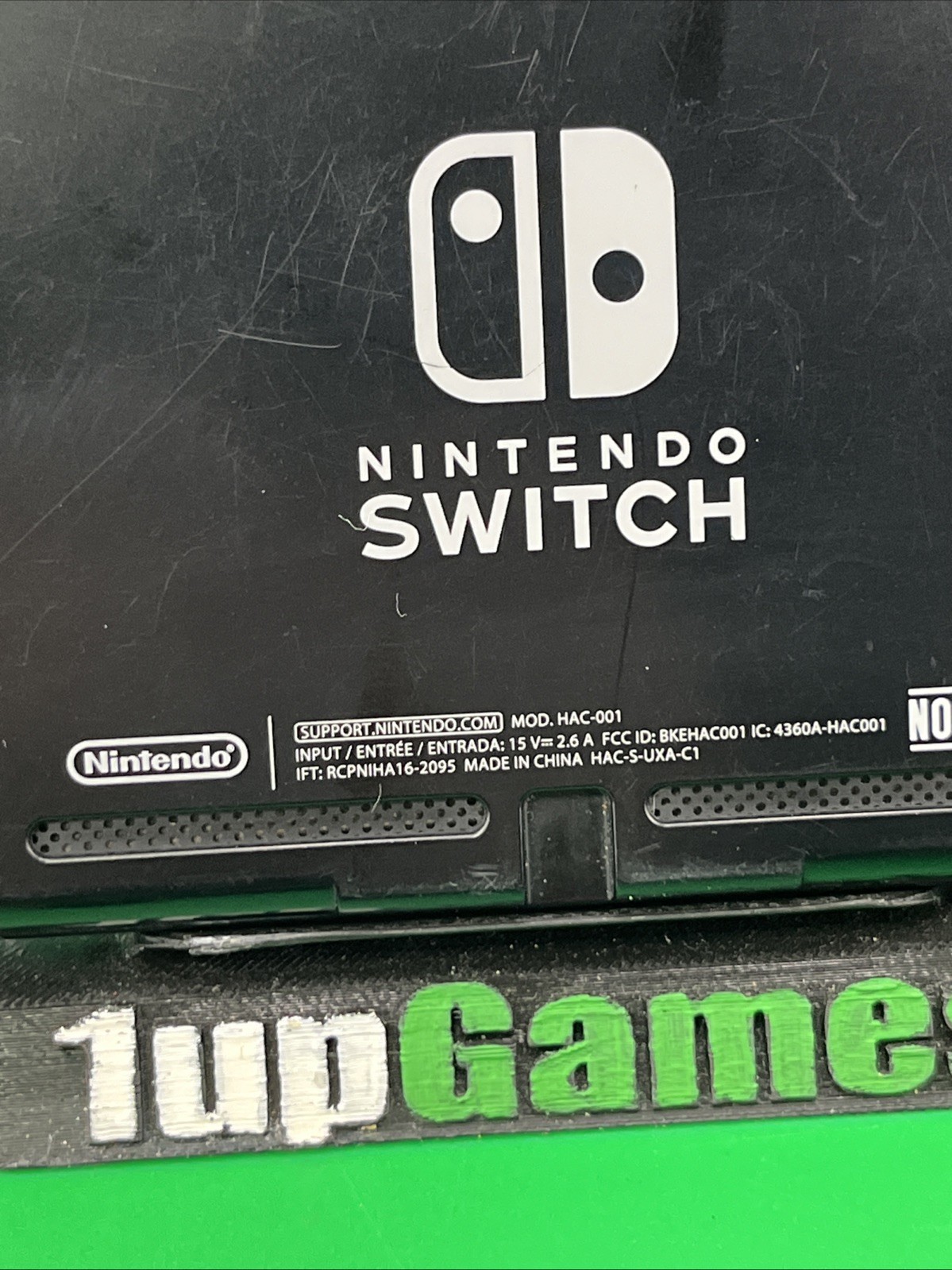 Nintendo Switch HAC-001 Console Black Neon Pink Neon Green W/ Charging Dock(T06)