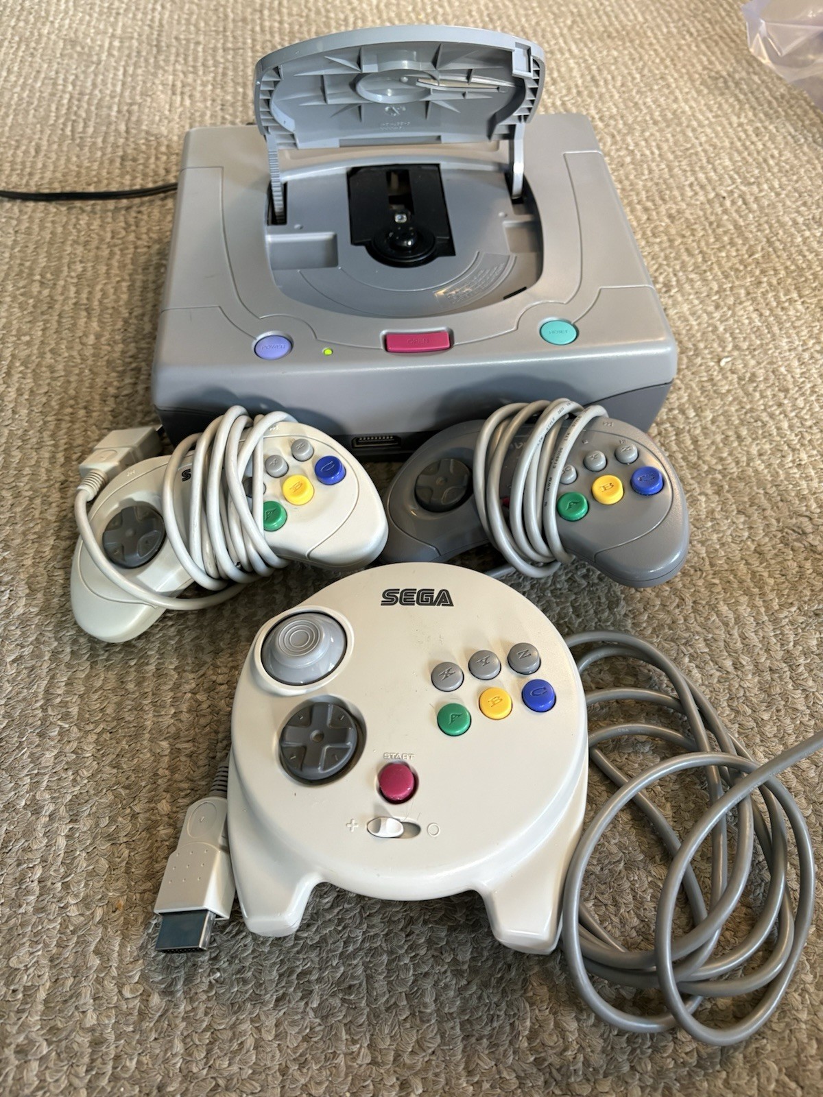 Victor V Saturn JVC RG-JX2 Video Console System Sega Tested Mint W Controllers